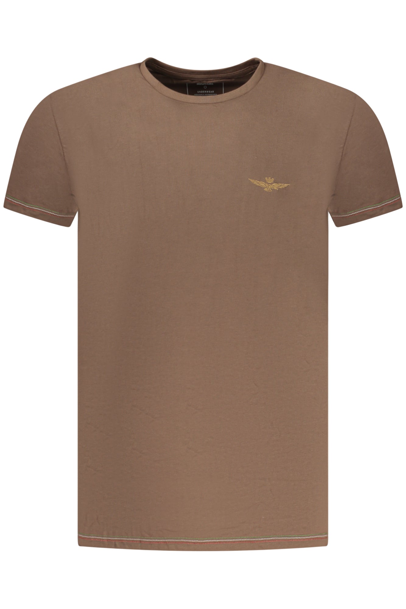 AERONAUTICA MILITARE T-SHIRT ESTERNABILE UOMO MARRONE