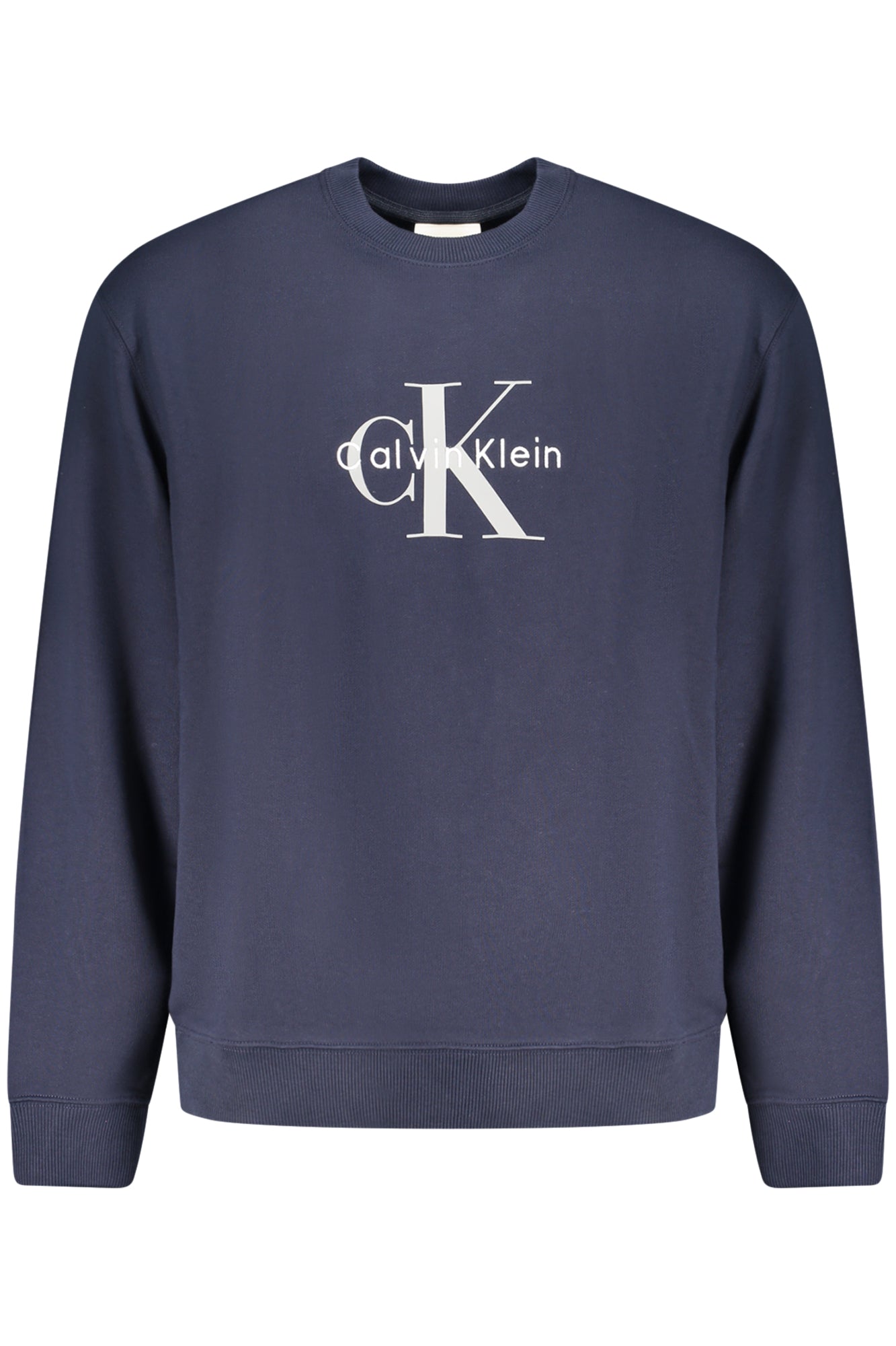CALVIN KLEIN FELPA SENZA ZIP UOMO BLU
