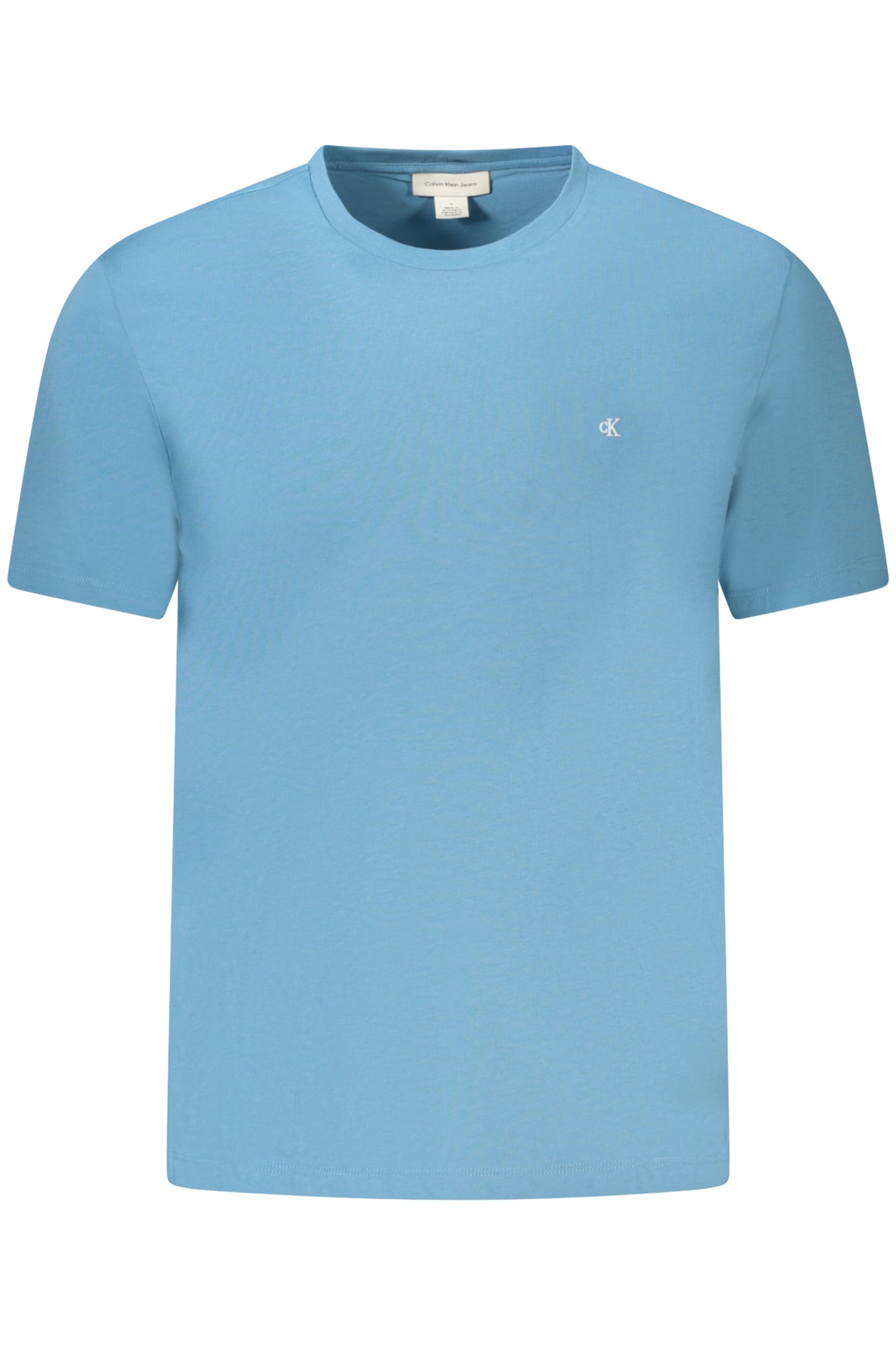 CALVIN KLEIN T-SHIRT MANICHE CORTE UOMO AZZURRO