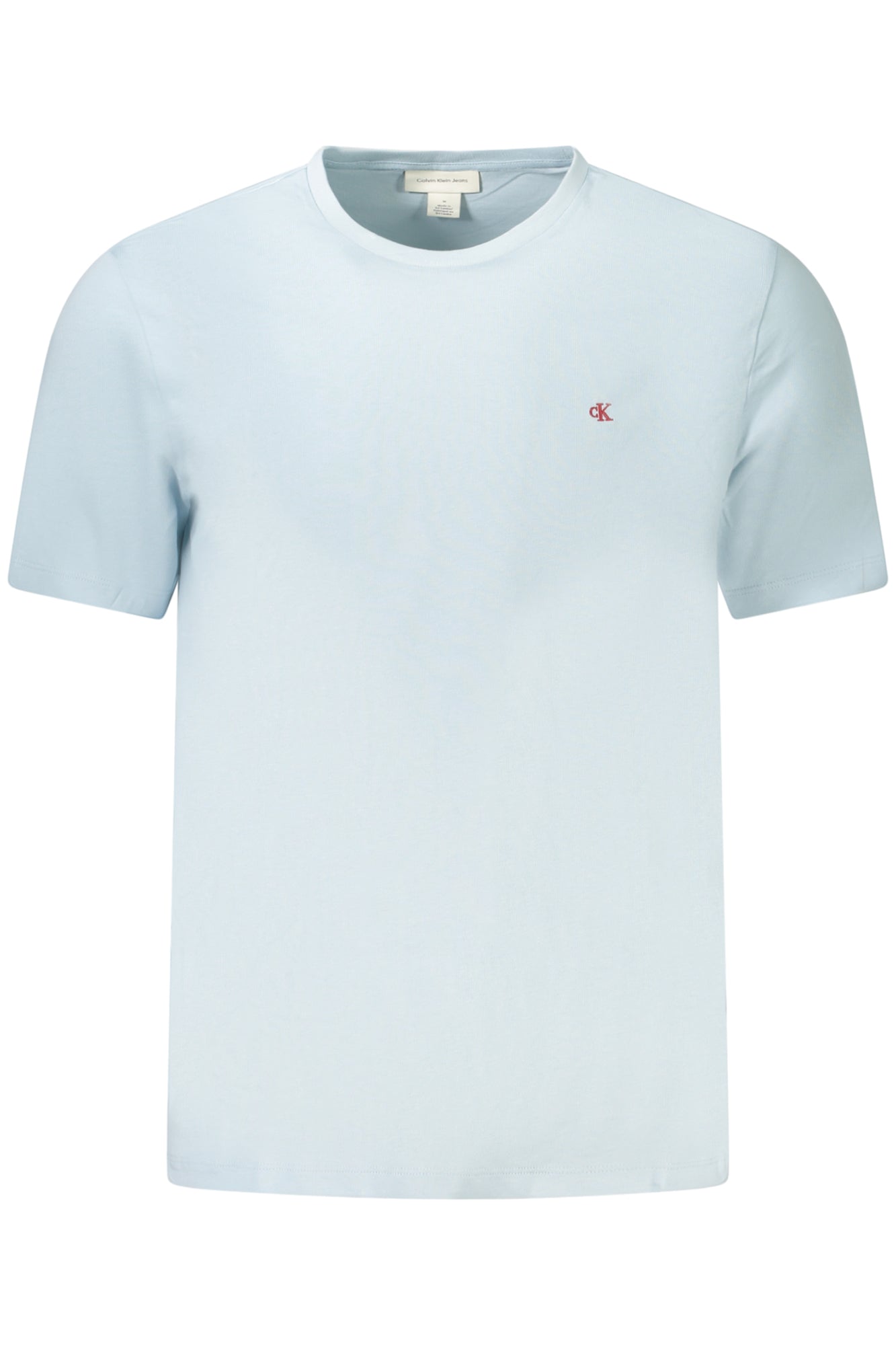 CALVIN KLEIN T-SHIRT MANICHE CORTE UOMO AZZURRO