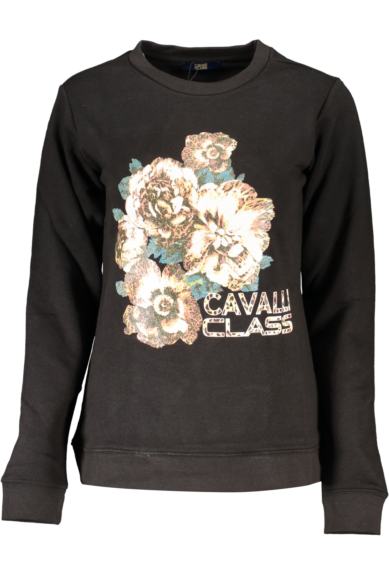 CAVALLI CLASS FELPA SENZA ZIP DONNA NERO