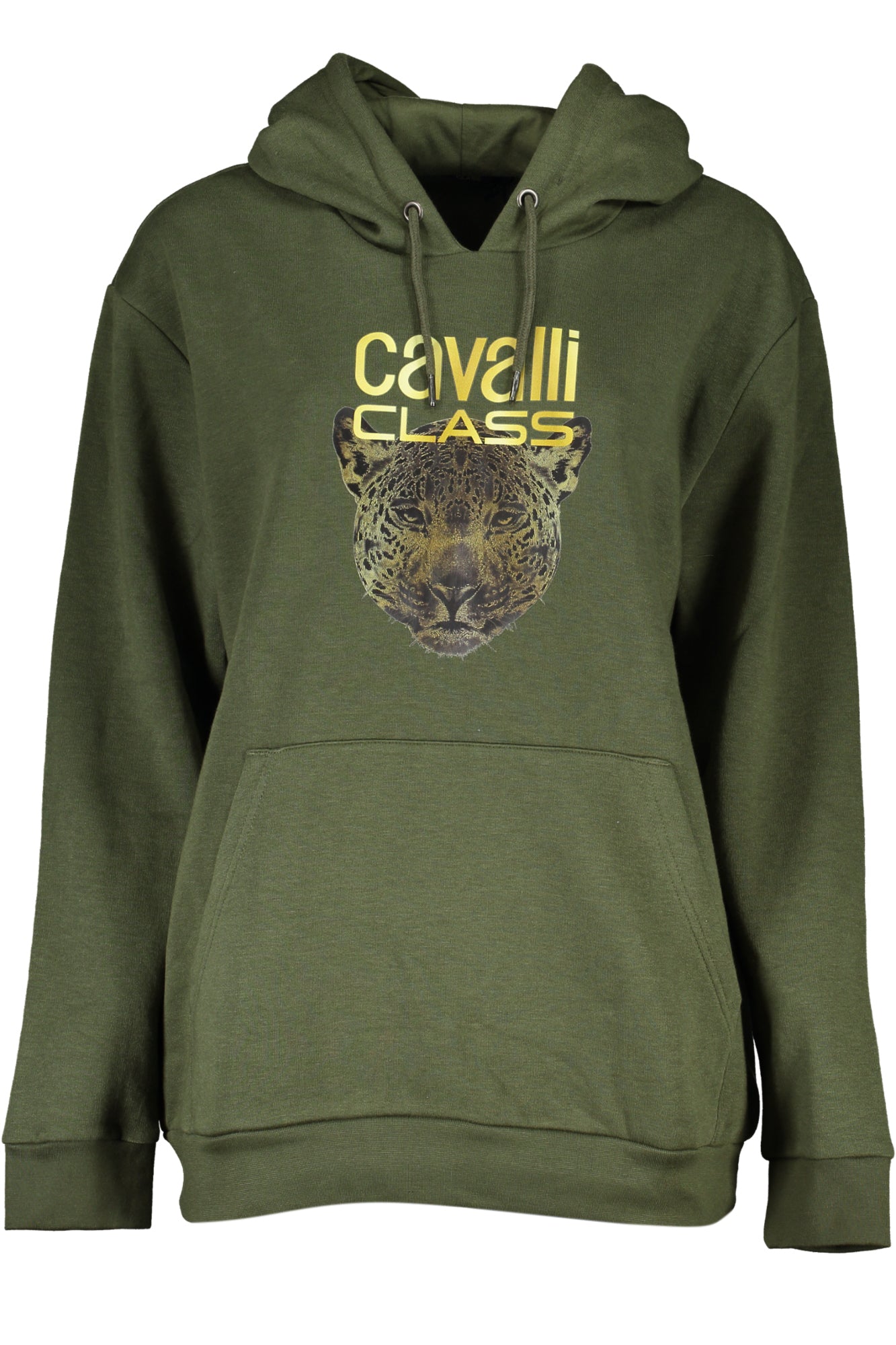 CAVALLI CLASS FELPA SENZA ZIP DONNA VERDE