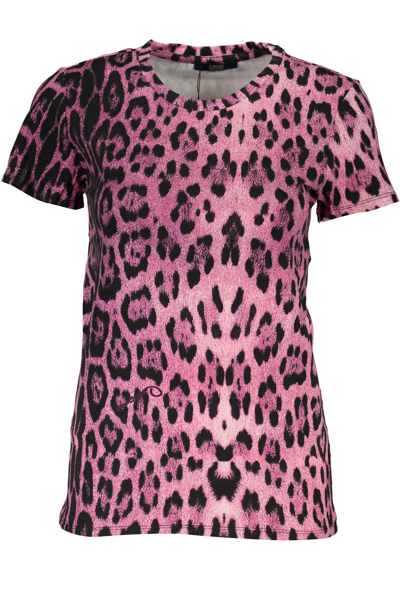 CAVALLI CLASS T-SHIRT MANICHE CORTE DONNA ROSA
