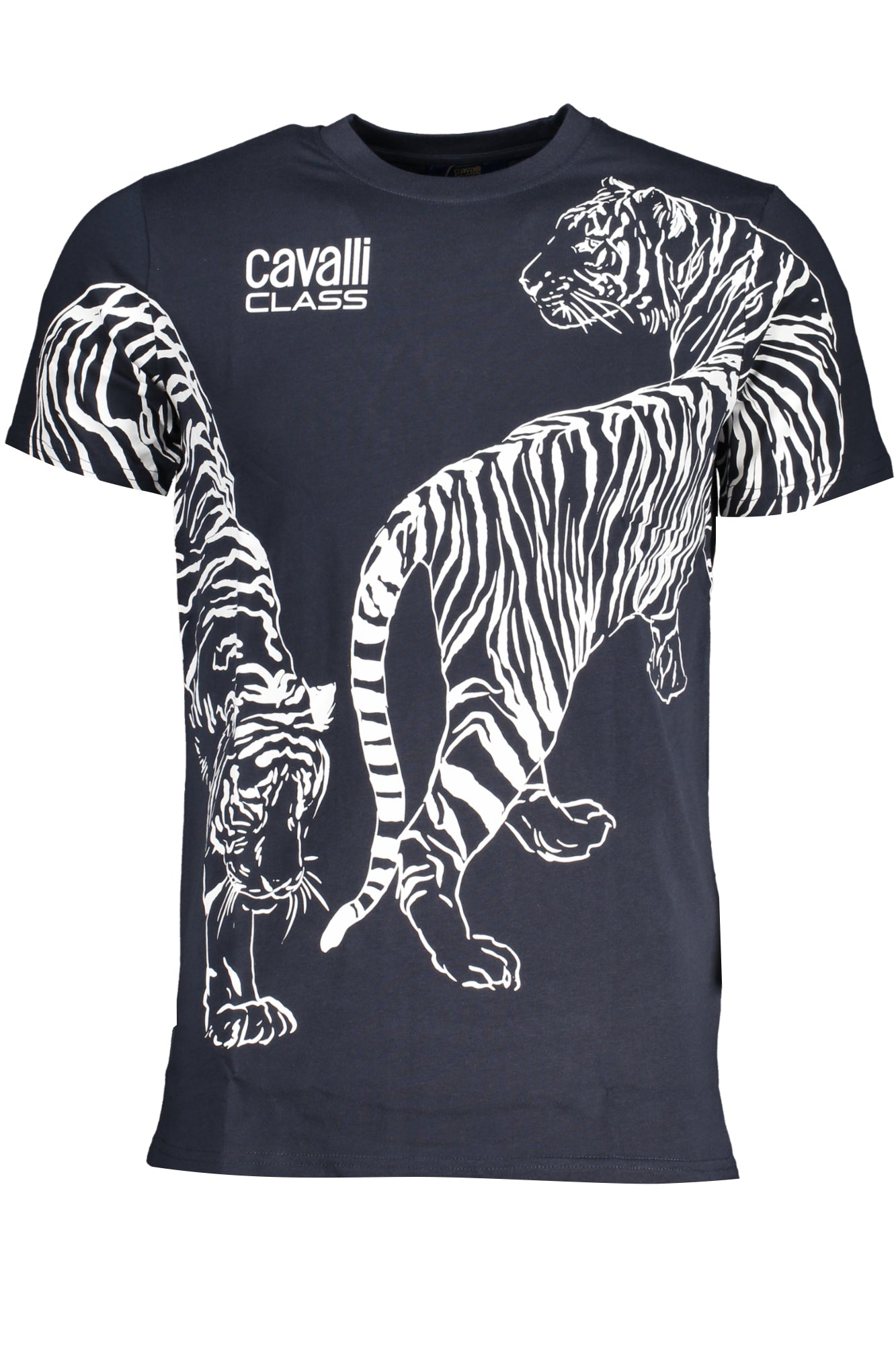 CAVALLI CLASS T-SHIRT MANICHE CORTE UOMO BLU