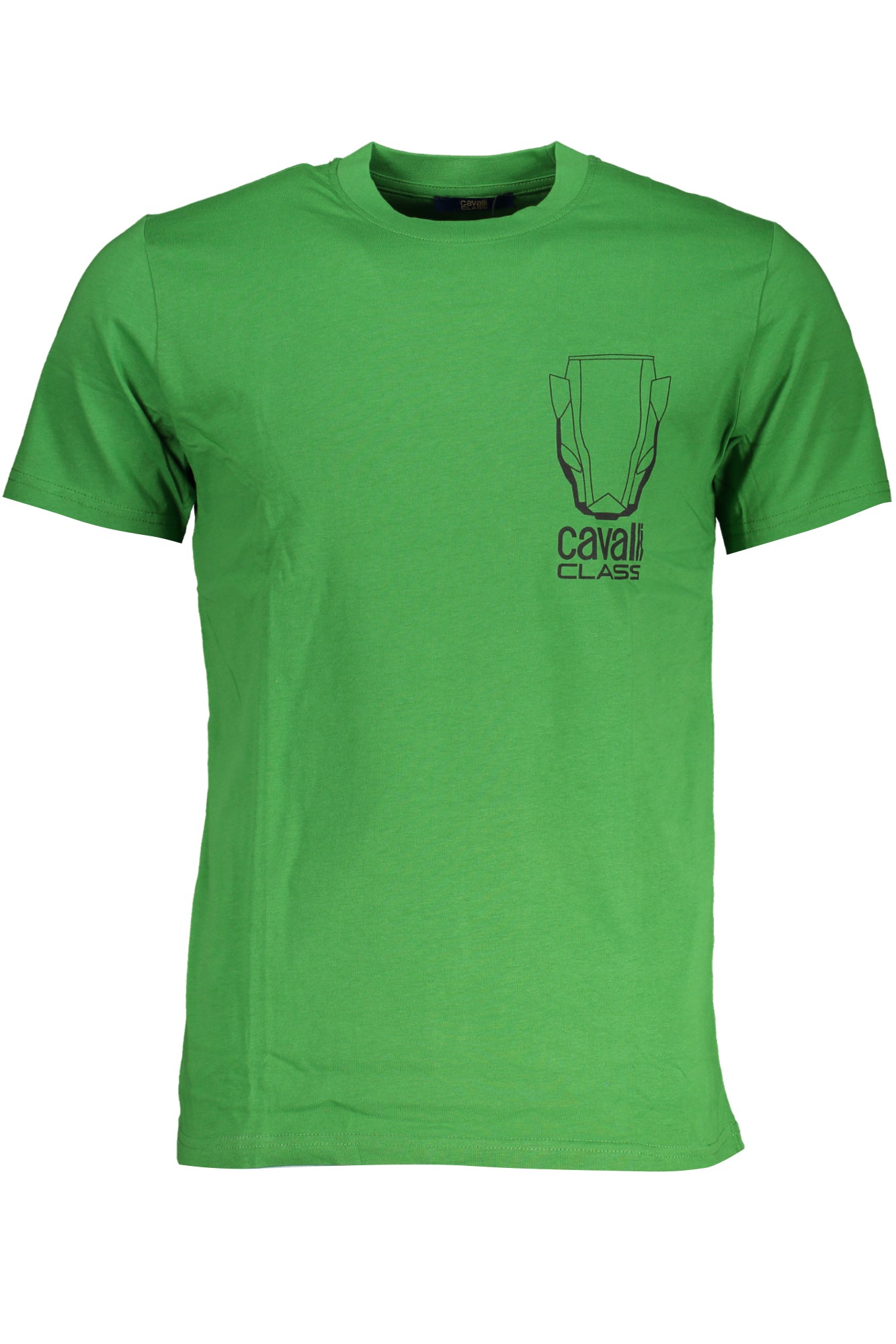 CAVALLI CLASS T-SHIRT MANICHE CORTE UOMO VERDE