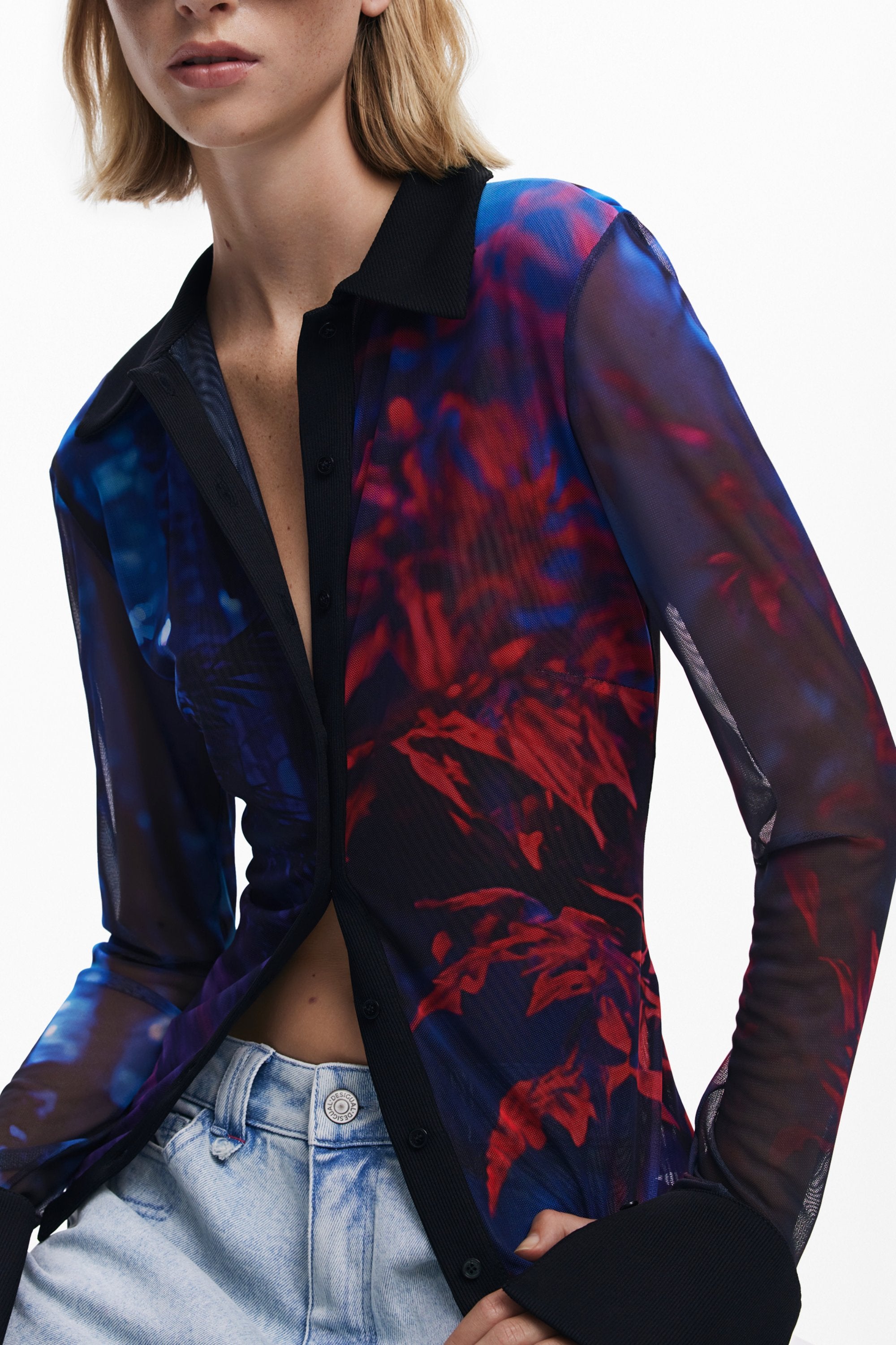 DESIGUAL CAMICIA MANICHE LUNGHE DONNA