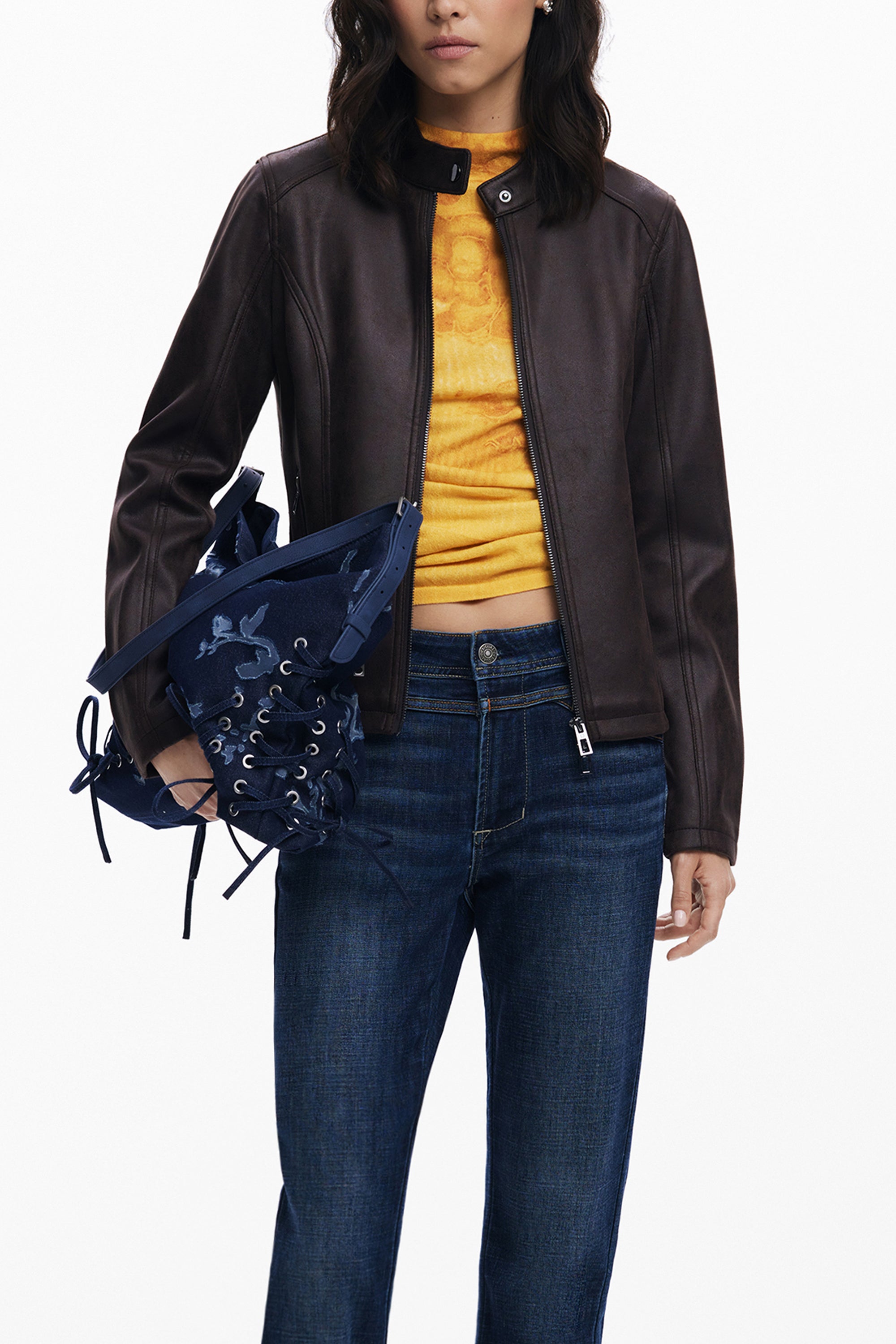 DESIGUAL GIUBBOTTO DONNA MARRONE