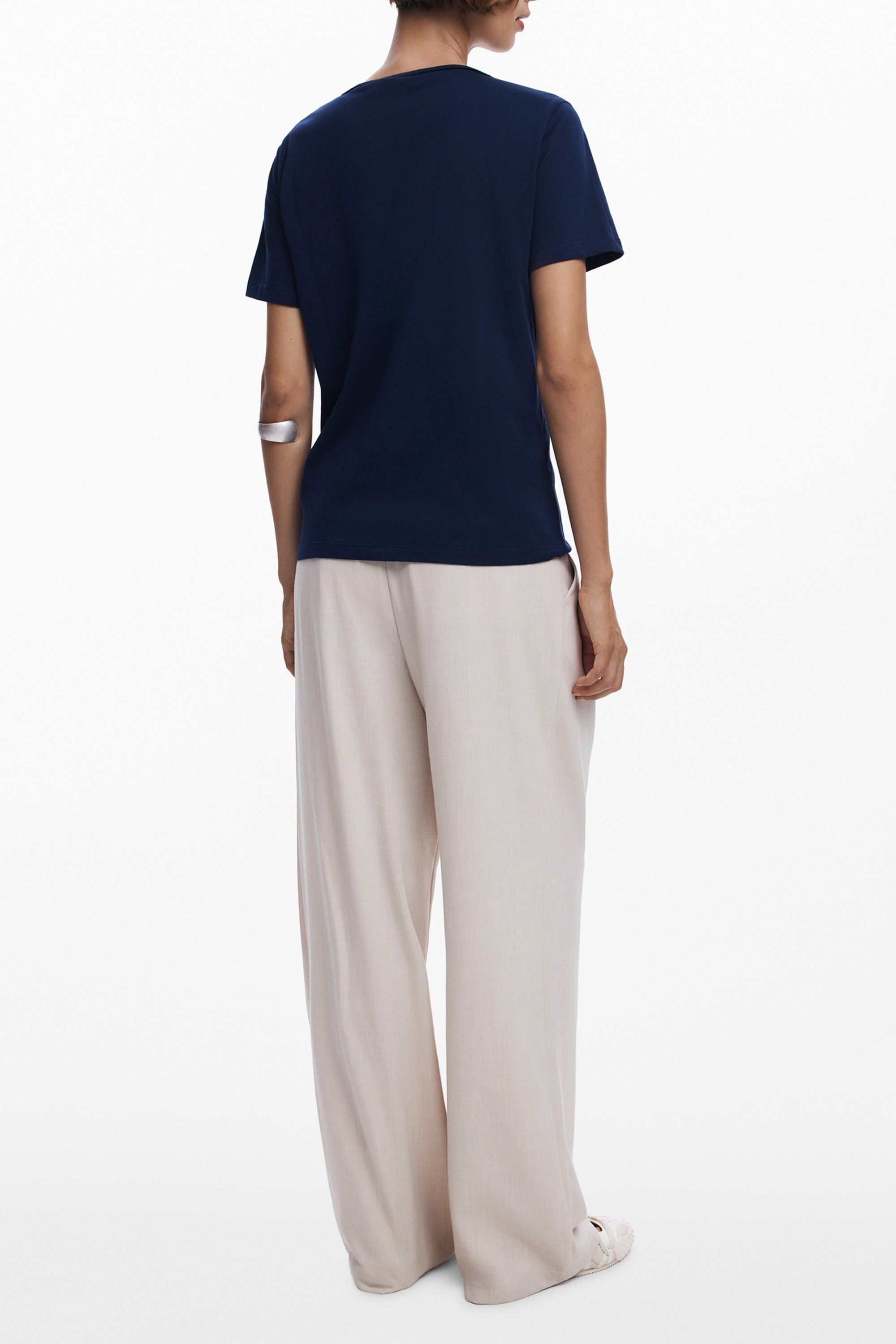 DESIGUAL T-SHIRT MANICHE CORTE DONNA