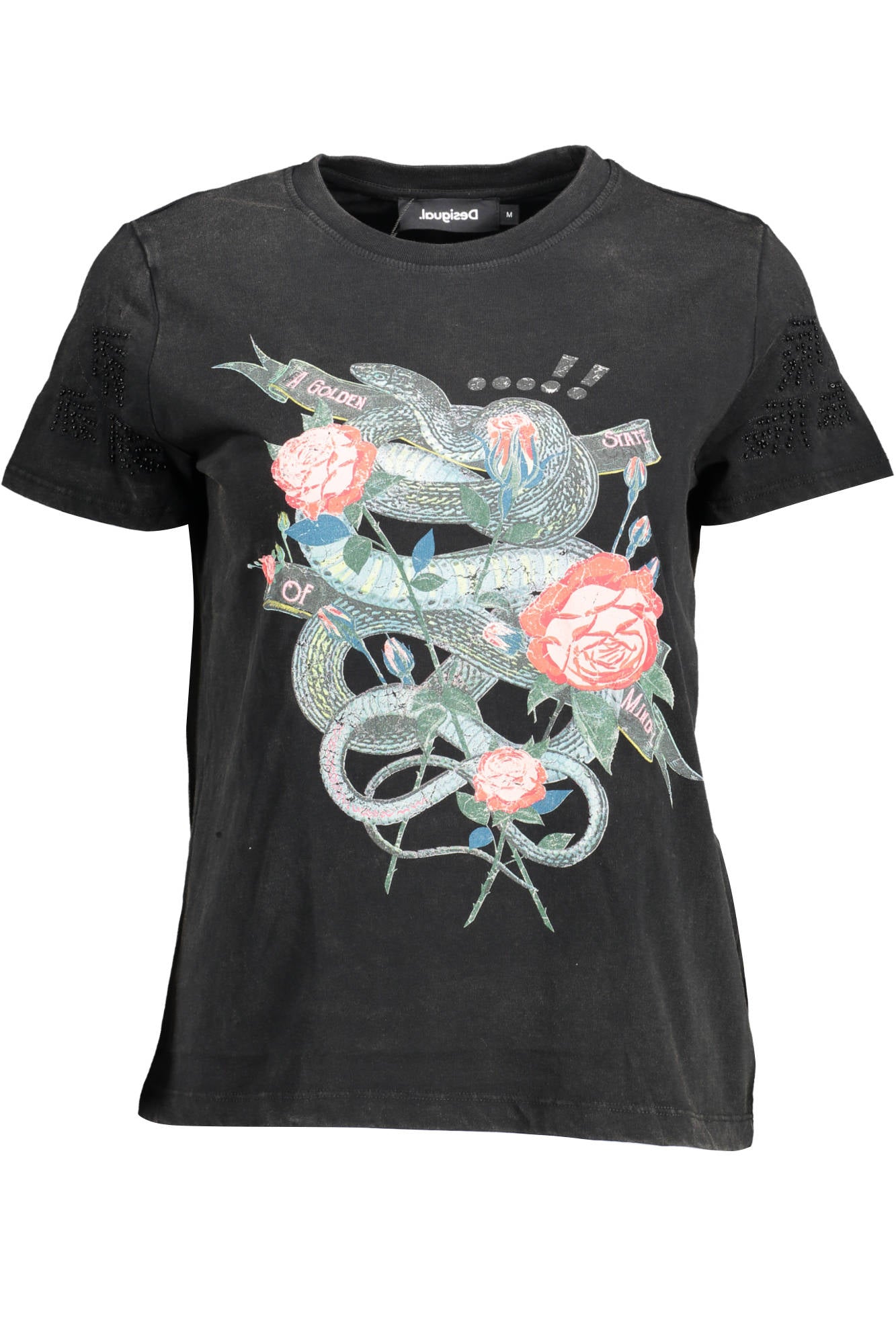 DESIGUAL T-SHIRT MANICHE CORTE DONNA