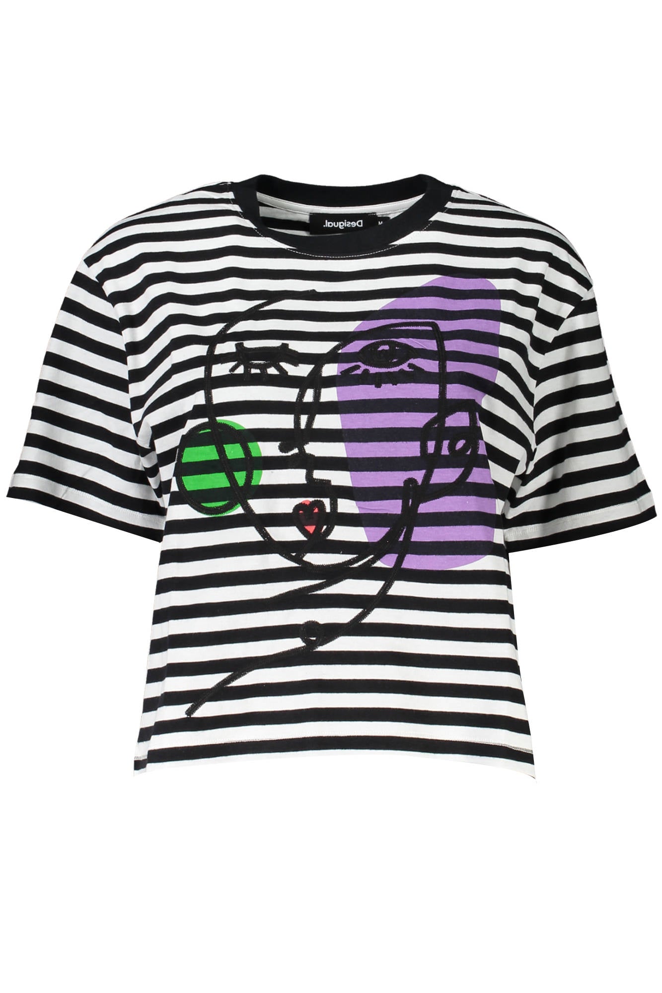 DESIGUAL T-SHIRT MANICHE CORTE DONNA