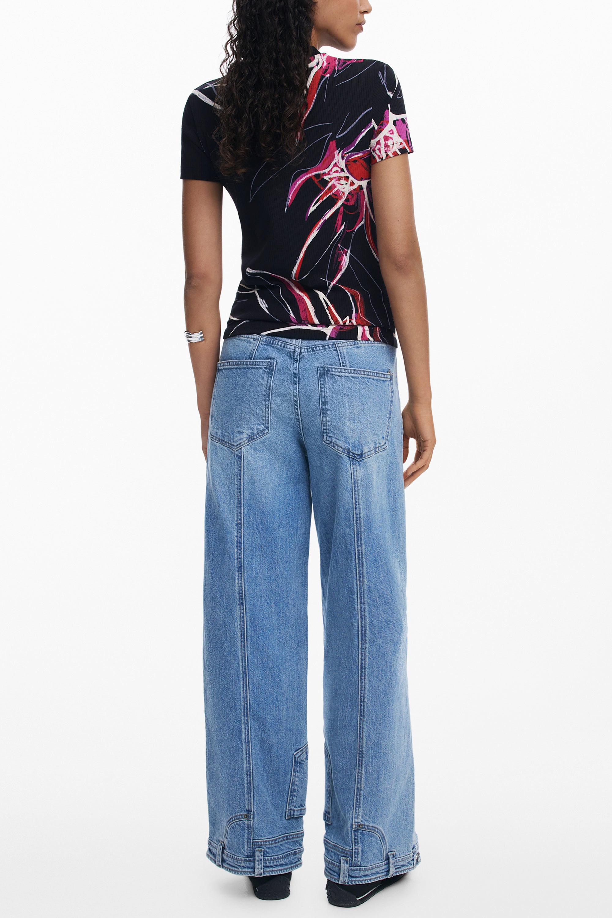 DESIGUAL T-SHIRT MANICHE CORTE DONNA