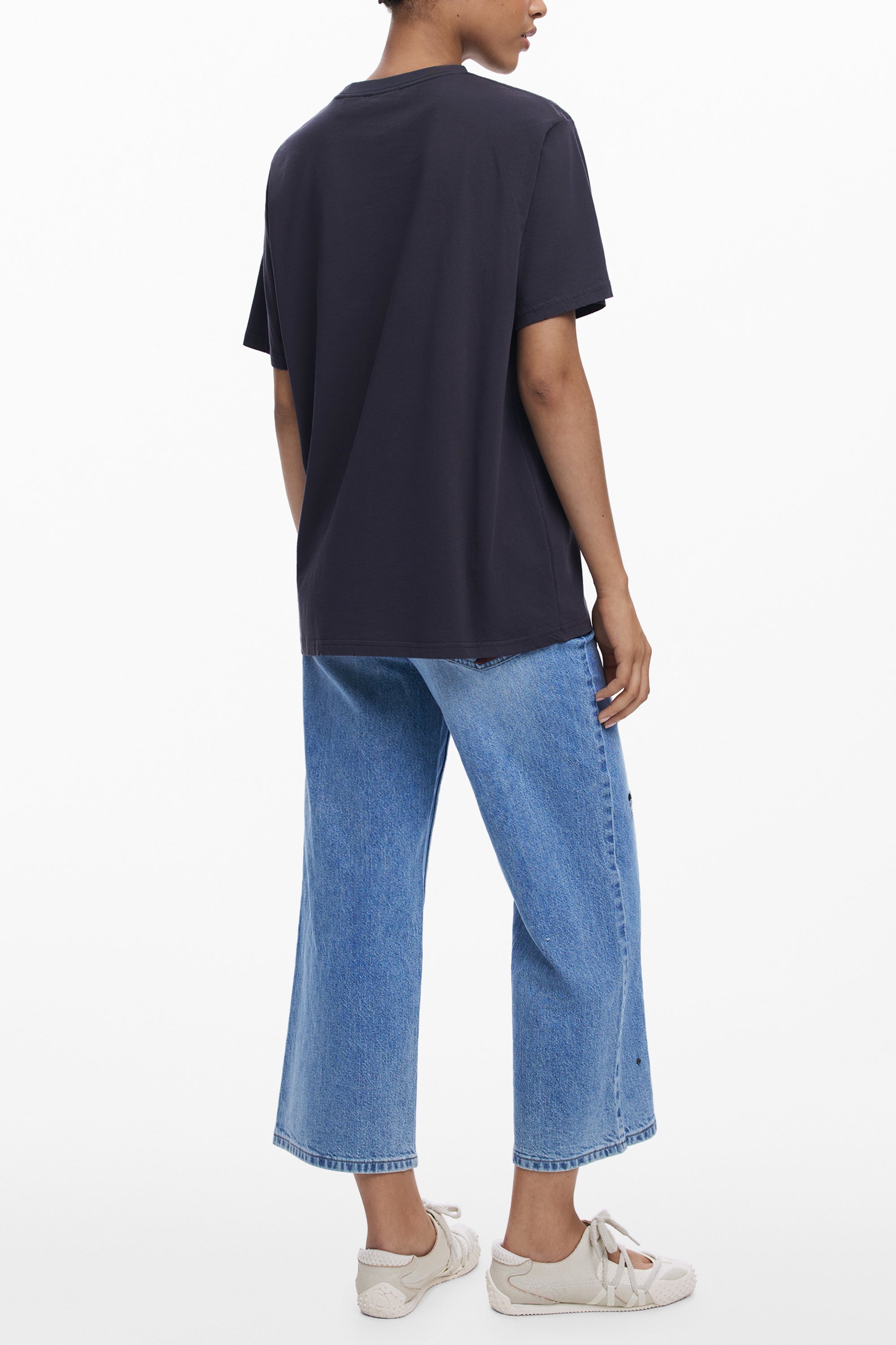 DESIGUAL T-SHIRT MANICHE CORTE DONNA