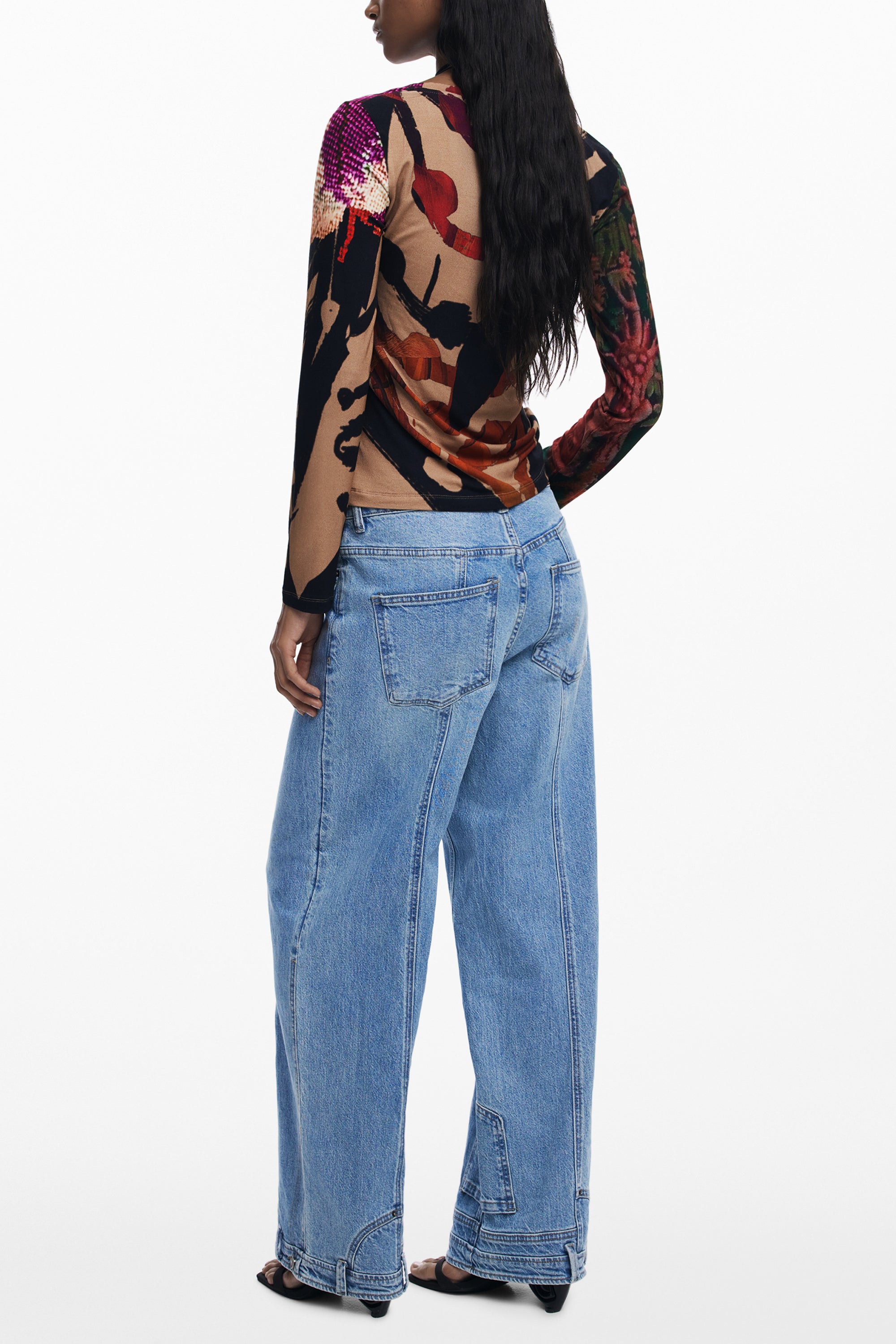 DESIGUAL T-SHIRT MANICHE LUNGHE DONNA