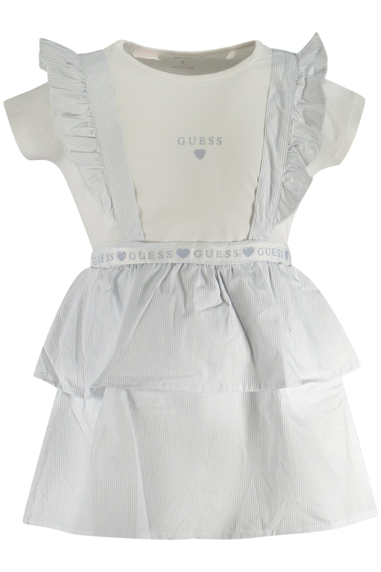 GUESS JEANS T-SHIRT MANICHE CORTE BAMBINA