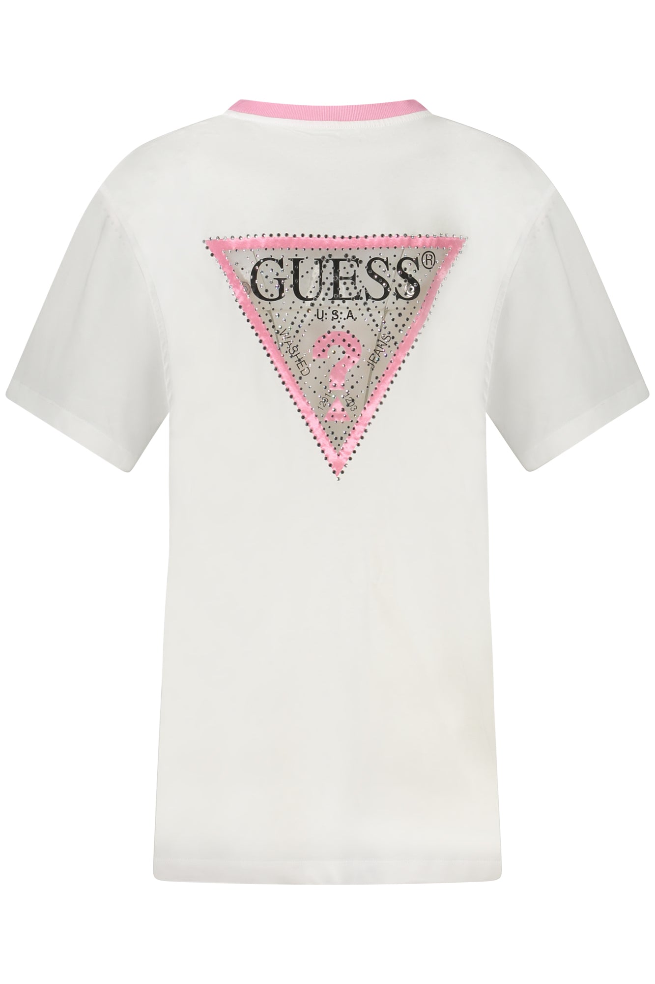 GUESS JEANS T-SHIRT MANICHE CORTE DONNA