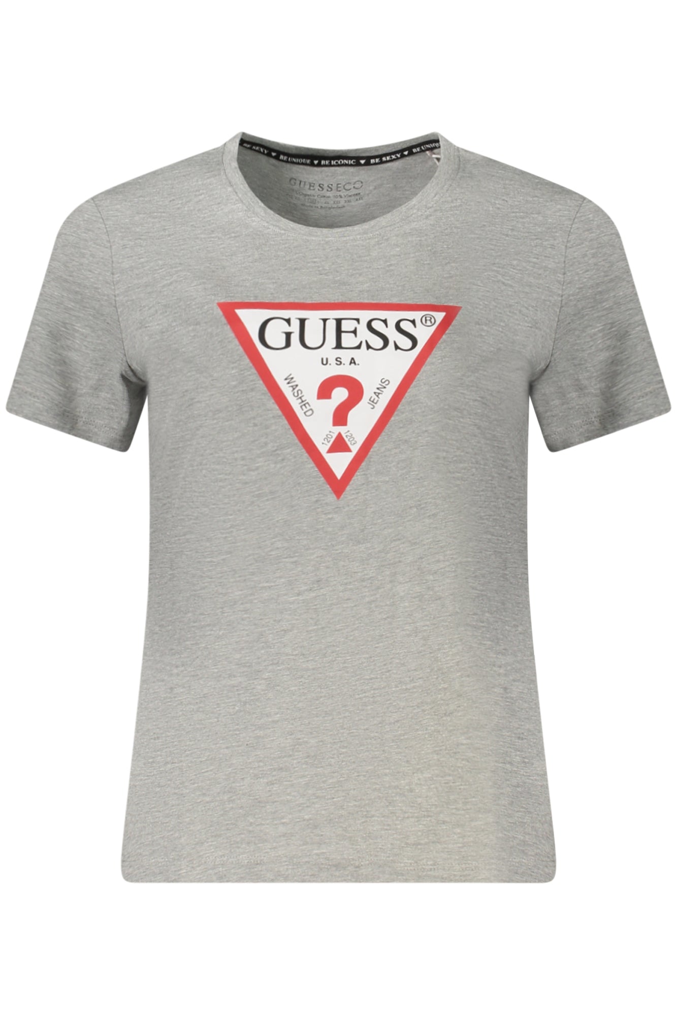 GUESS JEANS T-SHIRT MANICHE CORTE DONNA