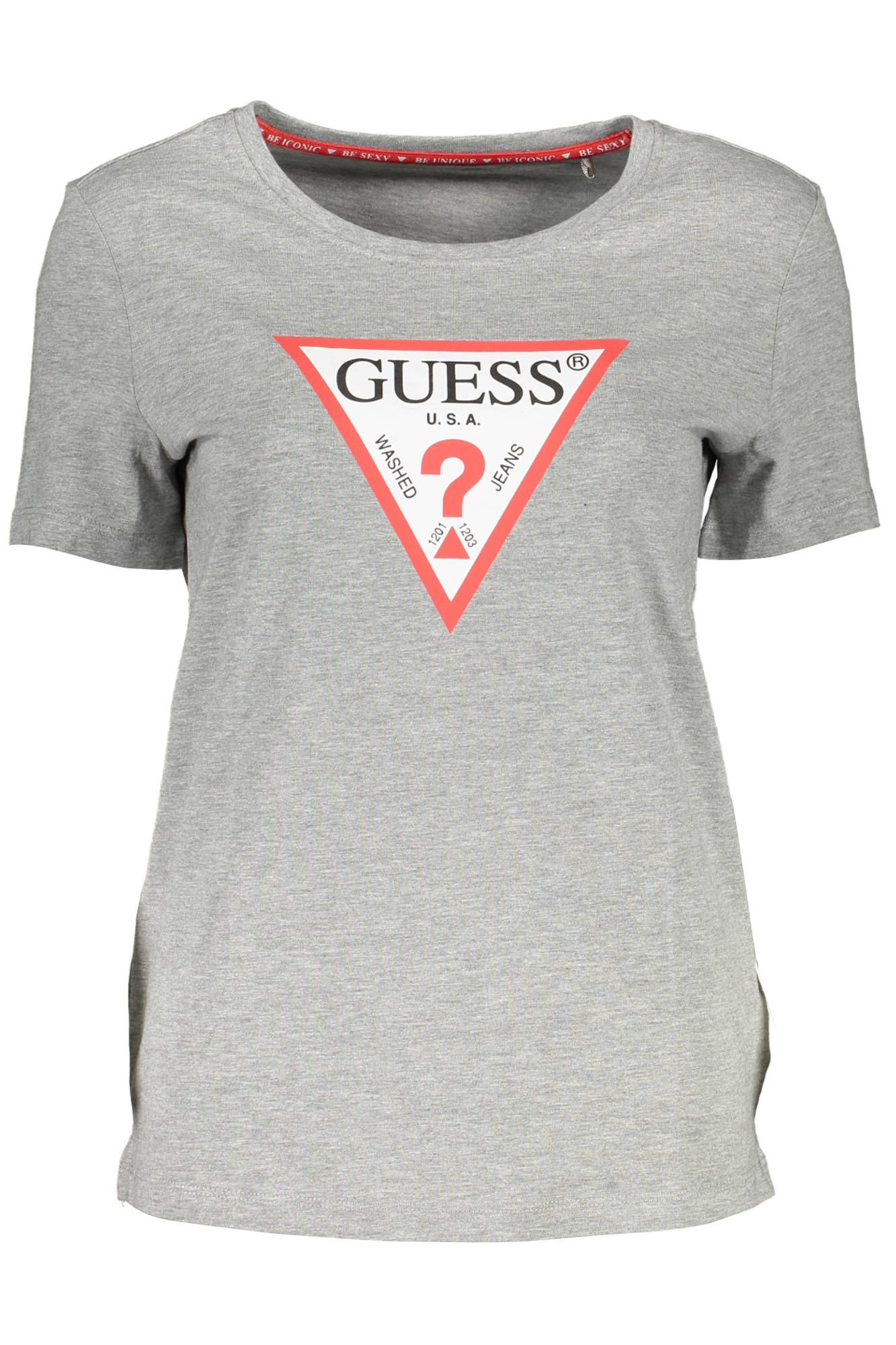 GUESS JEANS T-SHIRT MANICHE CORTE DONNA