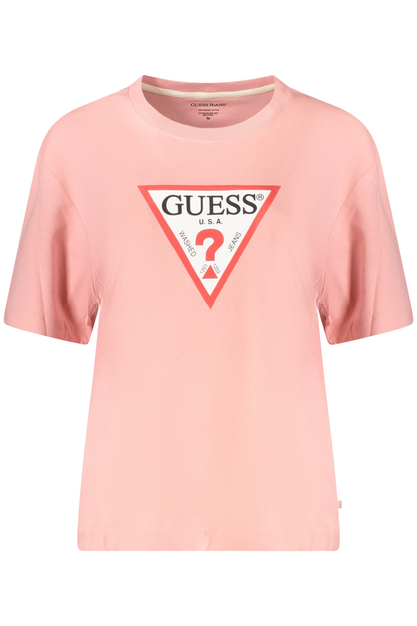 GUESS JEANS T-SHIRT MANICHE CORTE DONNA