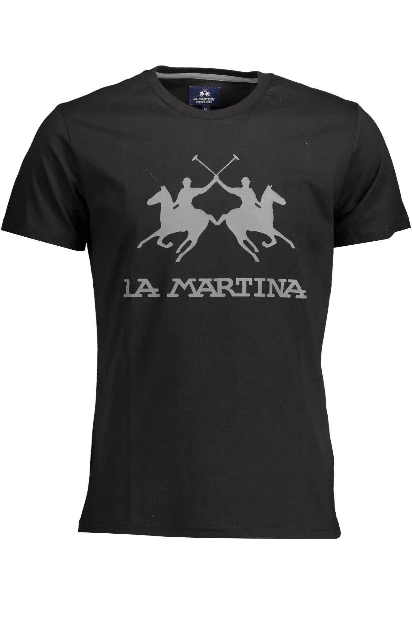 LA MARTINA T-SHIRT MANICHE CORTE UOMO NERO