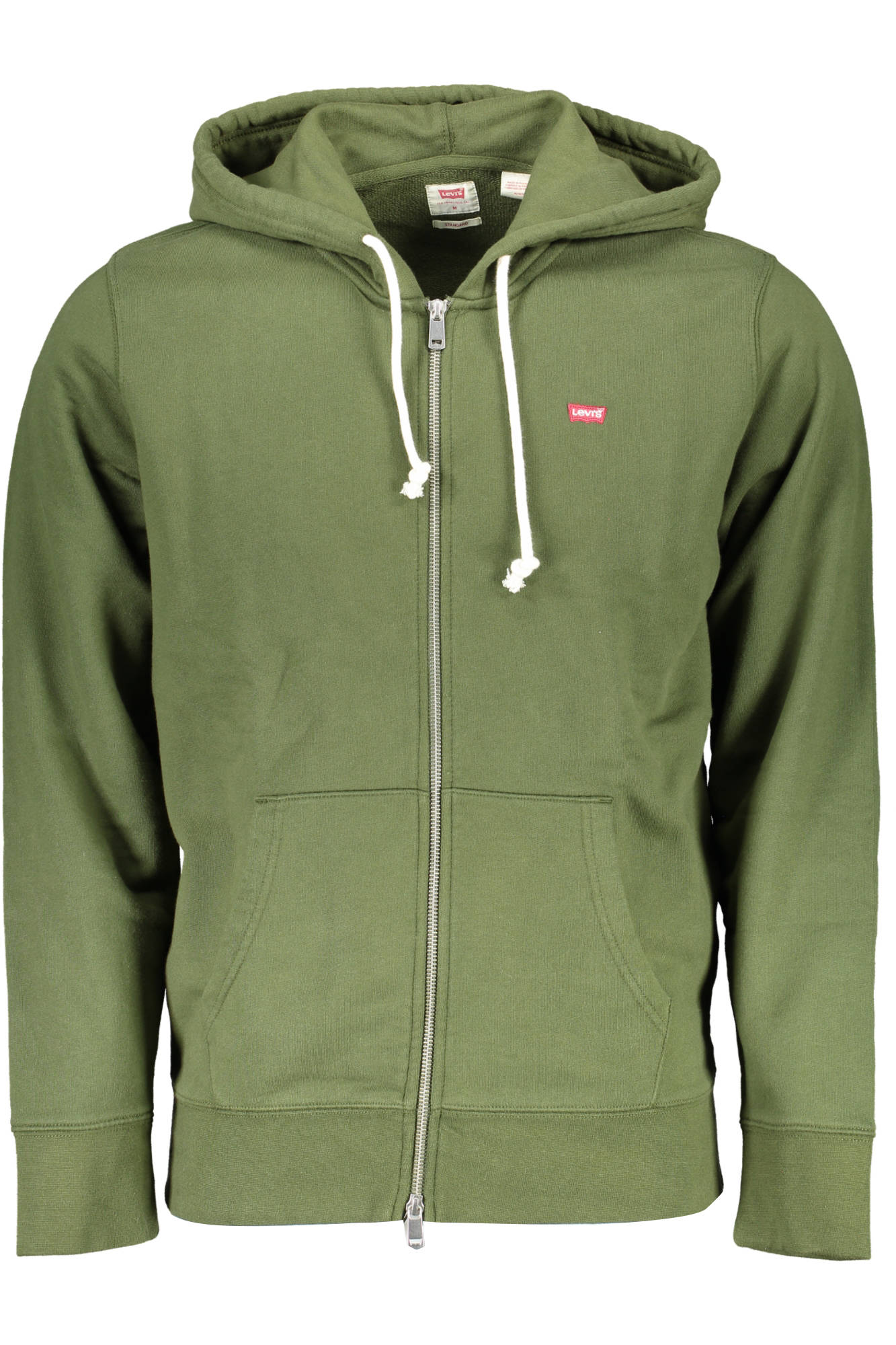 LEVI'S FELPA CON ZIP UOMO VERDE