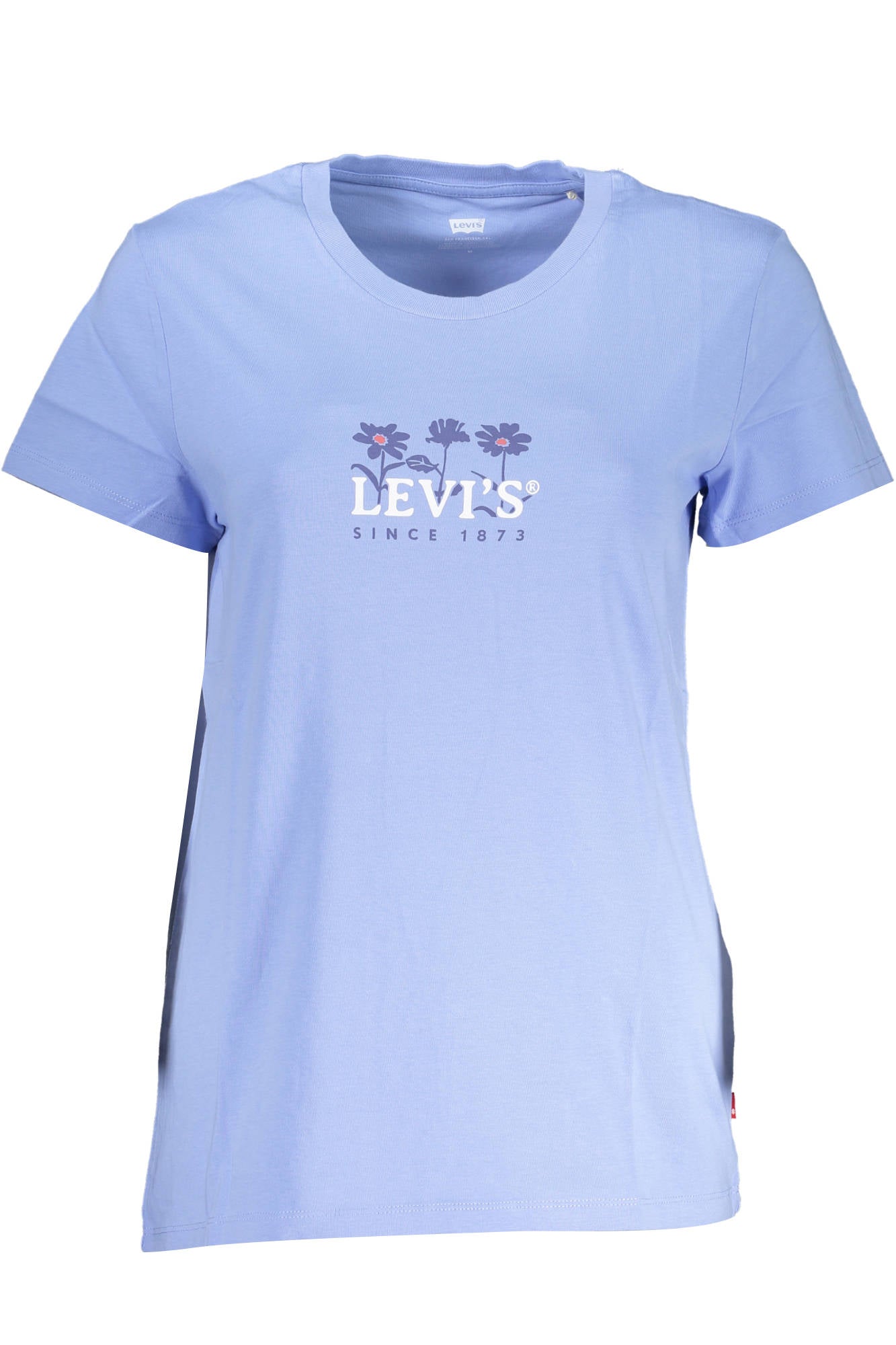 LEVI'S T-SHIRT MANICHE CORTE DONNA AZZURRO