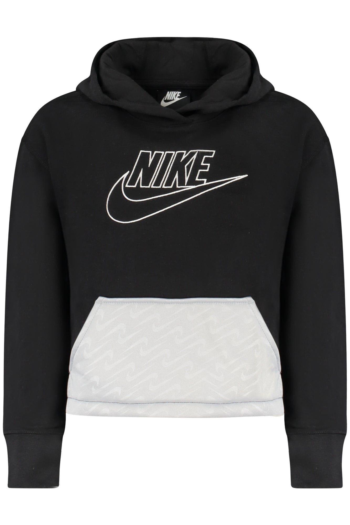 NIKE FELPA SENZA ZIP BAMBINA NERO