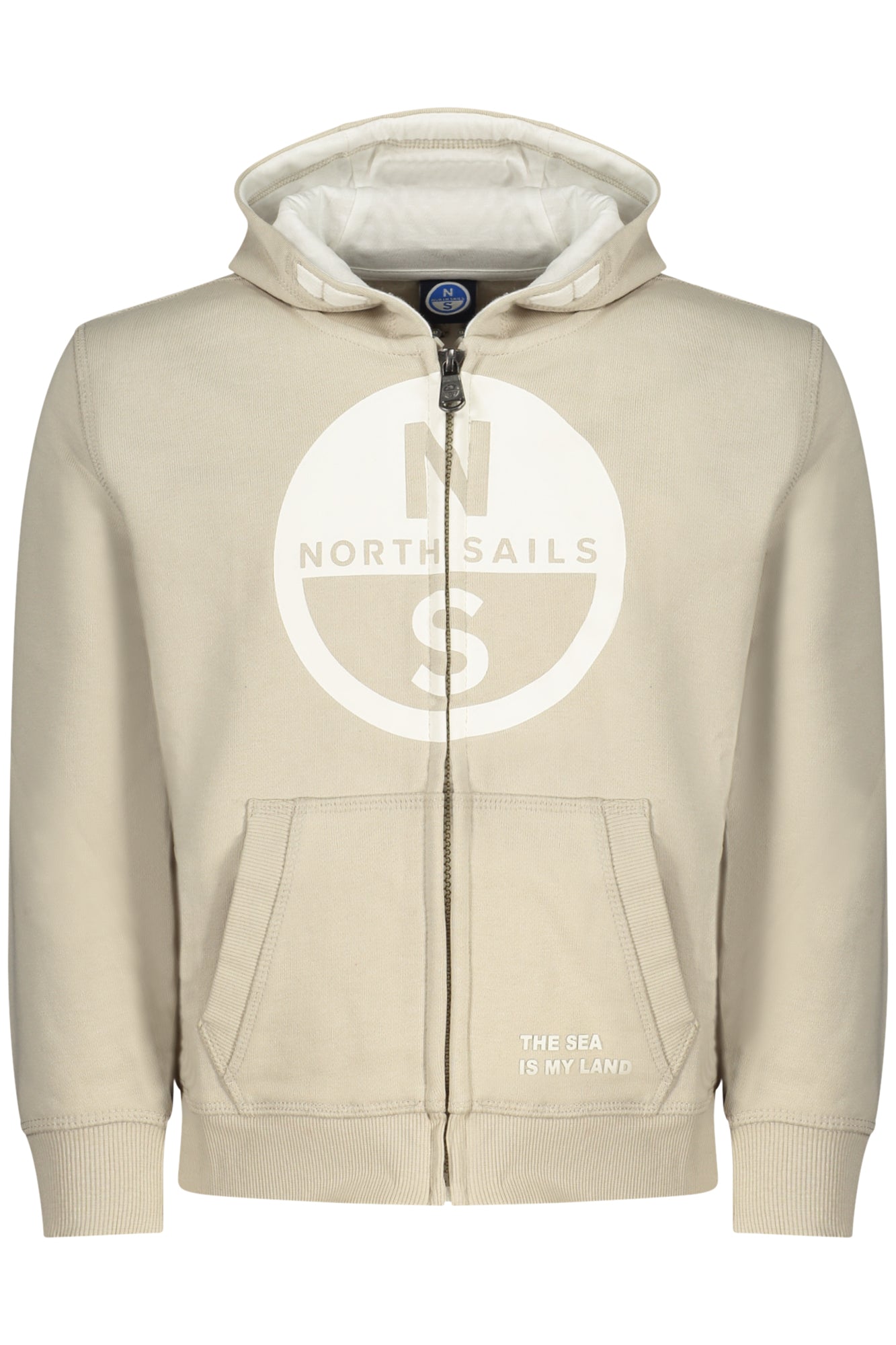 NORTH SAILS FELPA CON ZIP BAMBINO BEIGE
