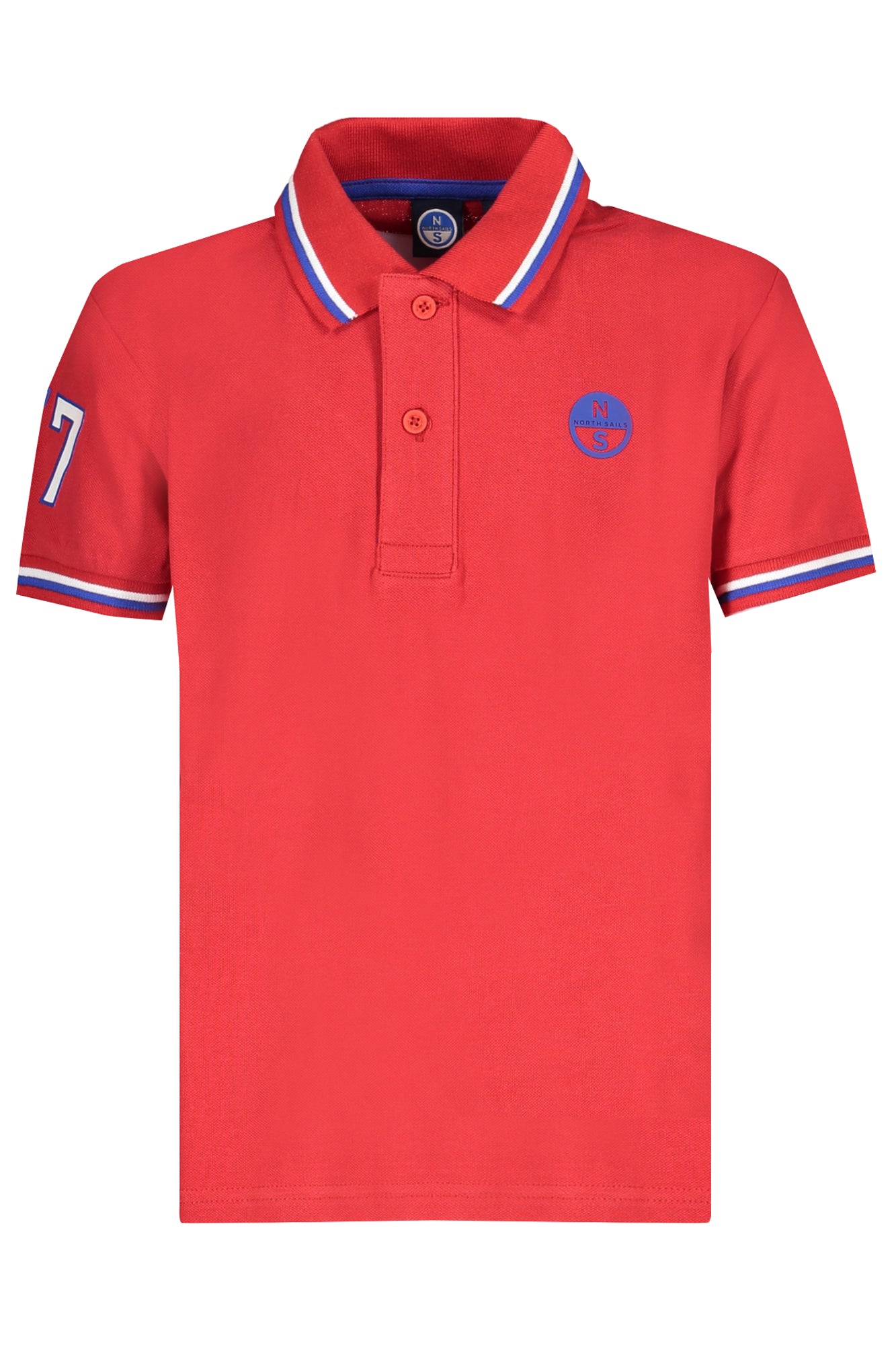 NORTH SAILS POLO MANICHE CORTE BAMBINO ROSSO