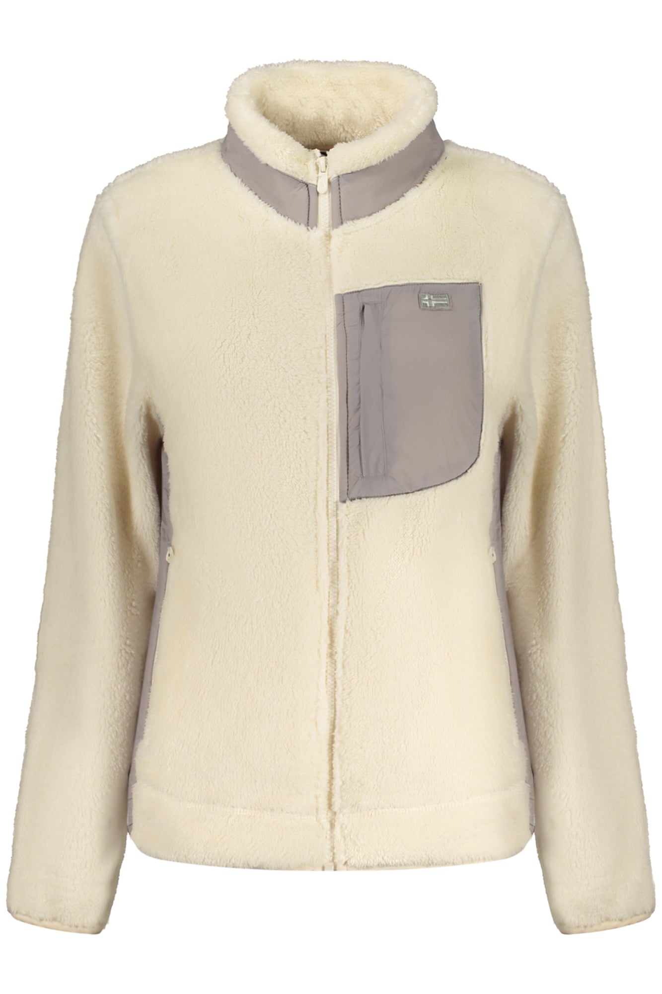 NORWAY 1963 FELPA CON ZIP DONNA BIANCO