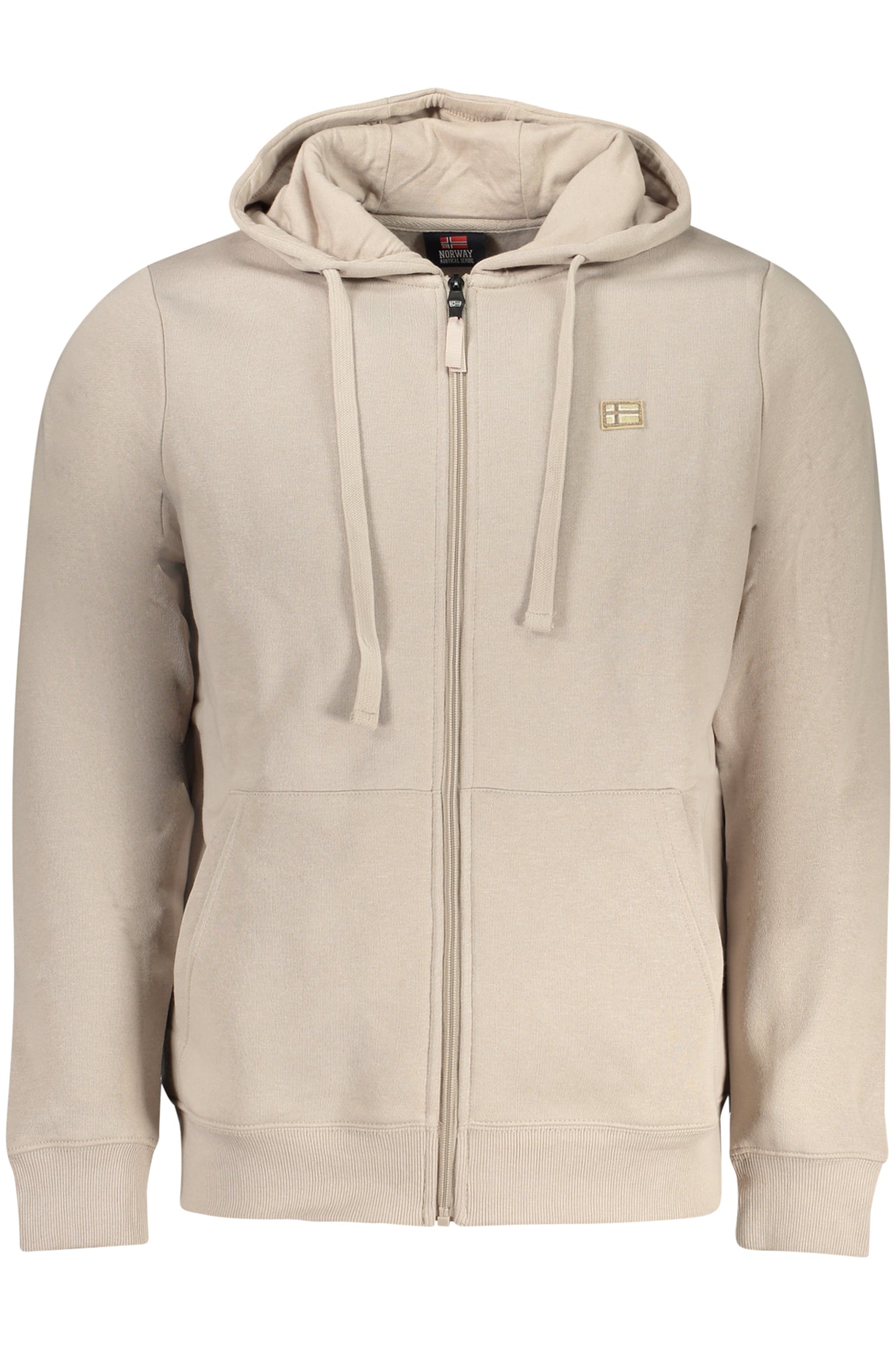 NORWAY 1963 FELPA CON ZIP UOMO BEIGE