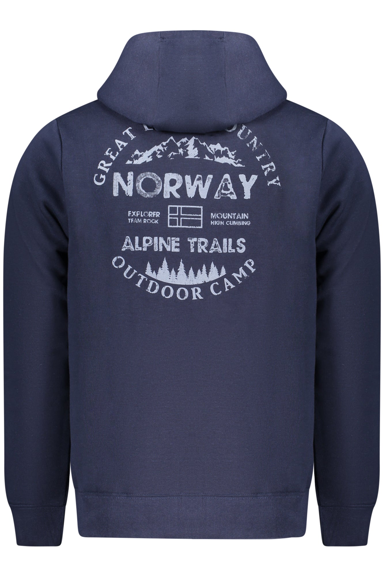 NORWAY 1963 FELPA CON ZIP UOMO BLU