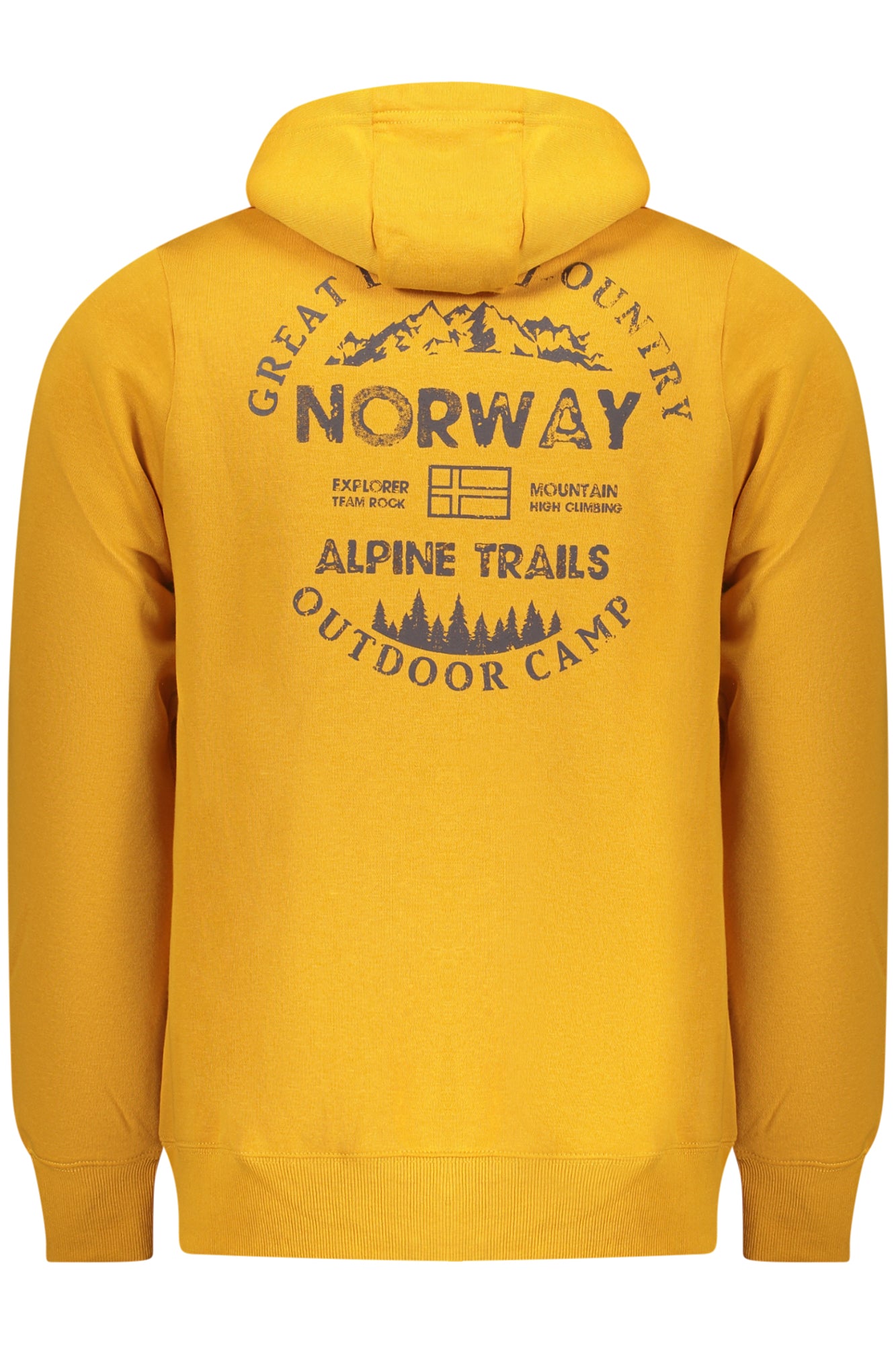 NORWAY 1963 FELPA CON ZIP UOMO GIALLO