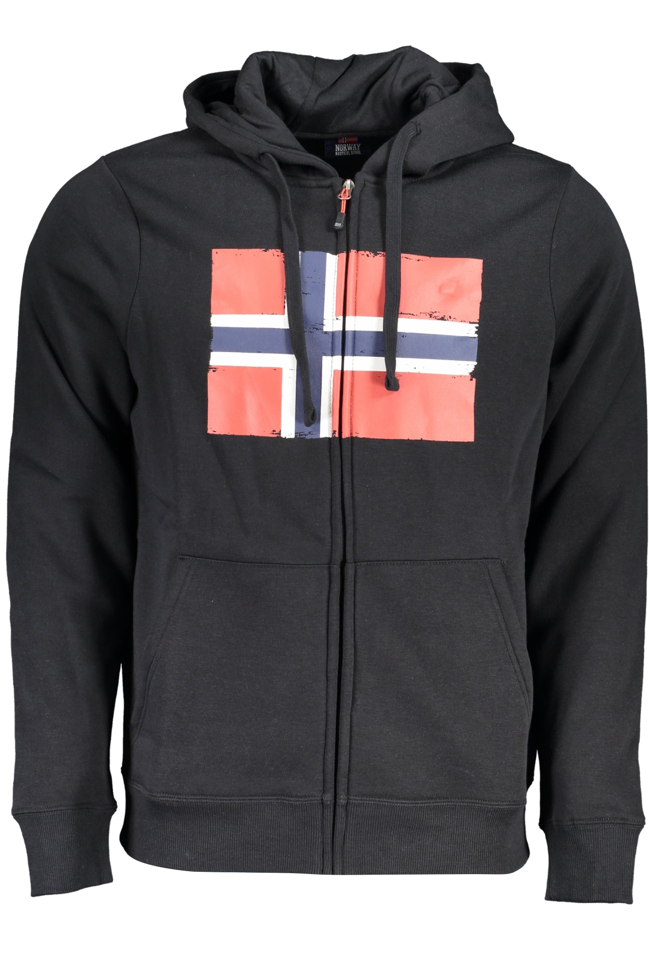 NORWAY 1963 FELPA CON ZIP UOMO NERO