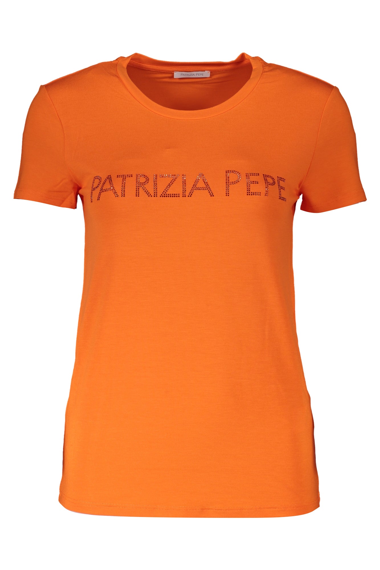 PATRIZIA PEPE T-SHIRT MANICHE CORTE DONNA ARANCIO