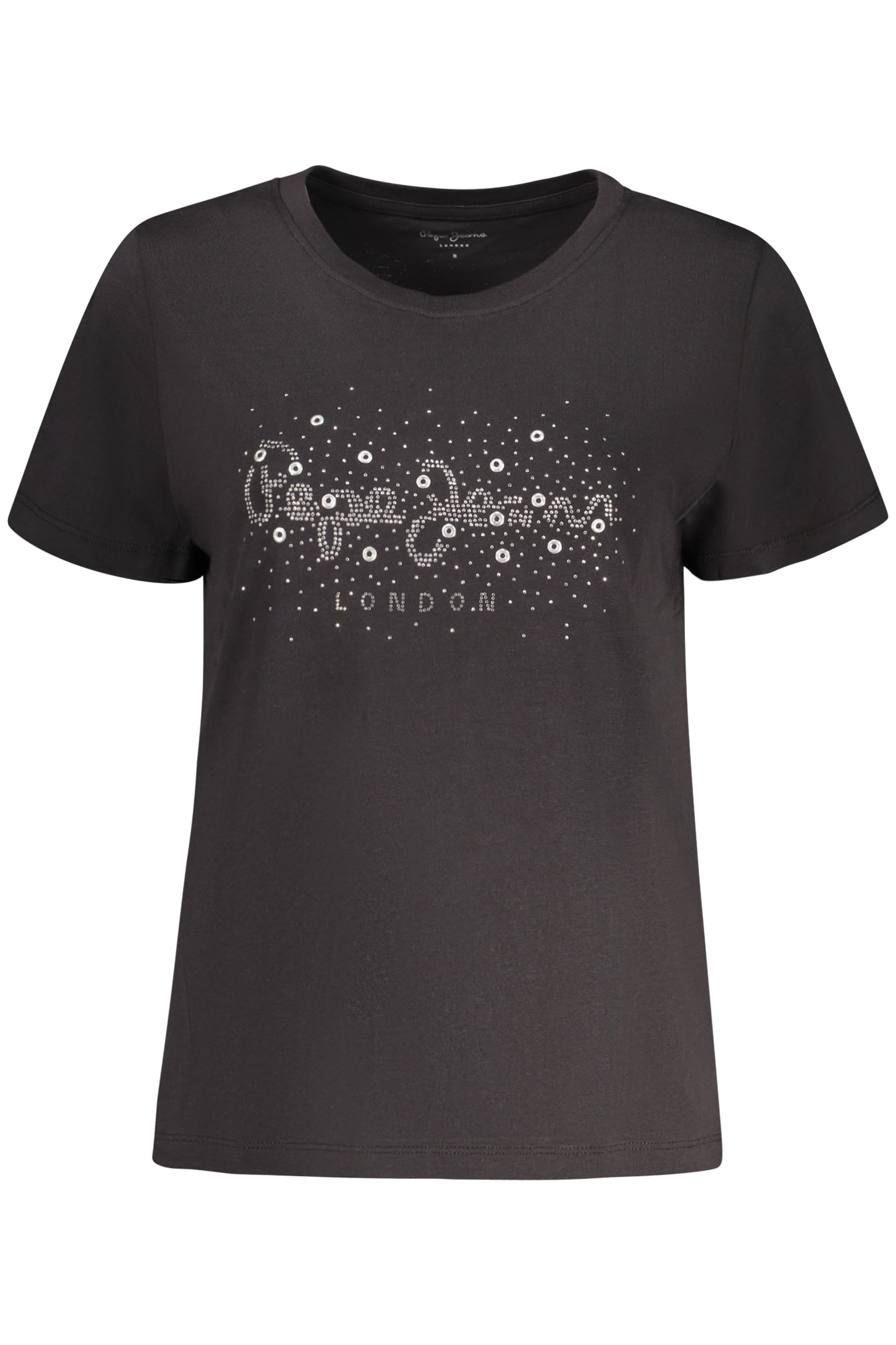 PEPE JEANS T-SHIRT MANICHE CORTE DONNA NERO