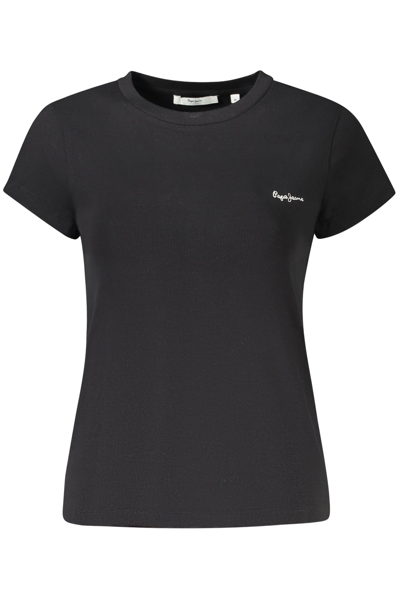 PEPE JEANS T-SHIRT MANICHE CORTE DONNA NERO