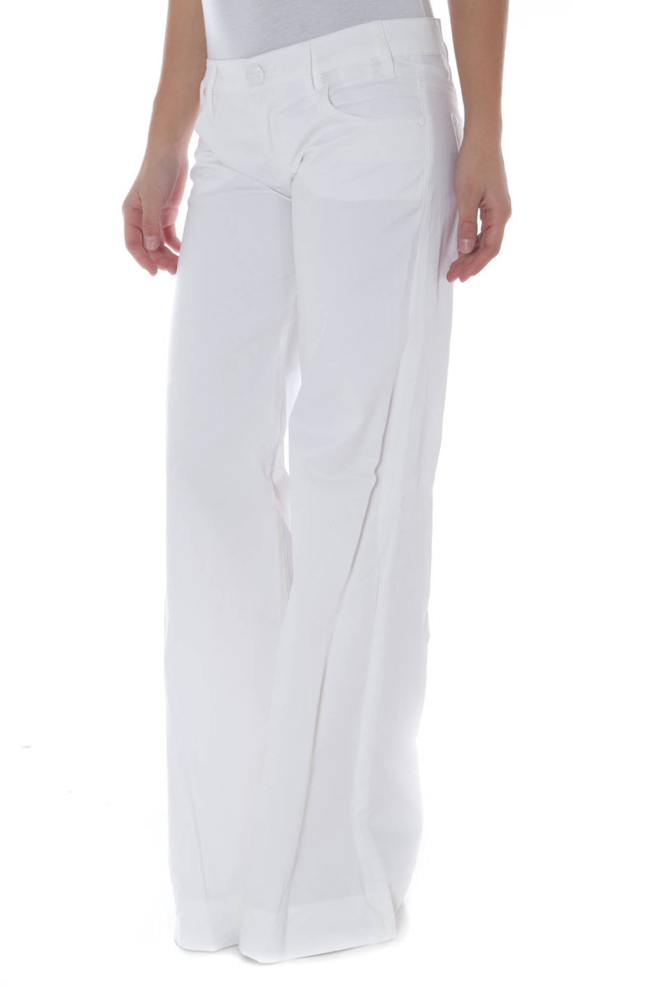 PHARD PANTALONE DONNA BIANCO