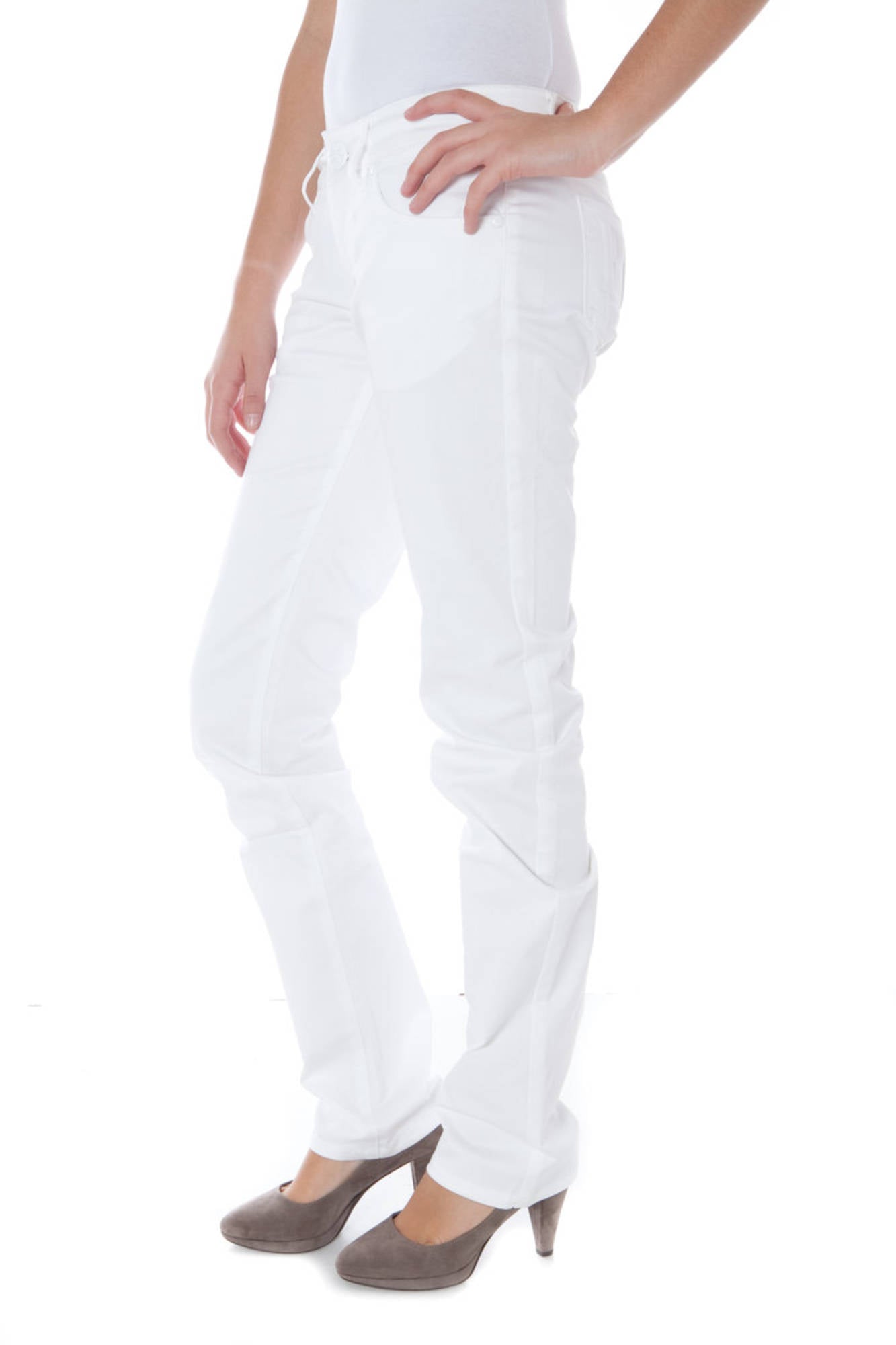 PHARD PANTALONE DONNA BIANCO