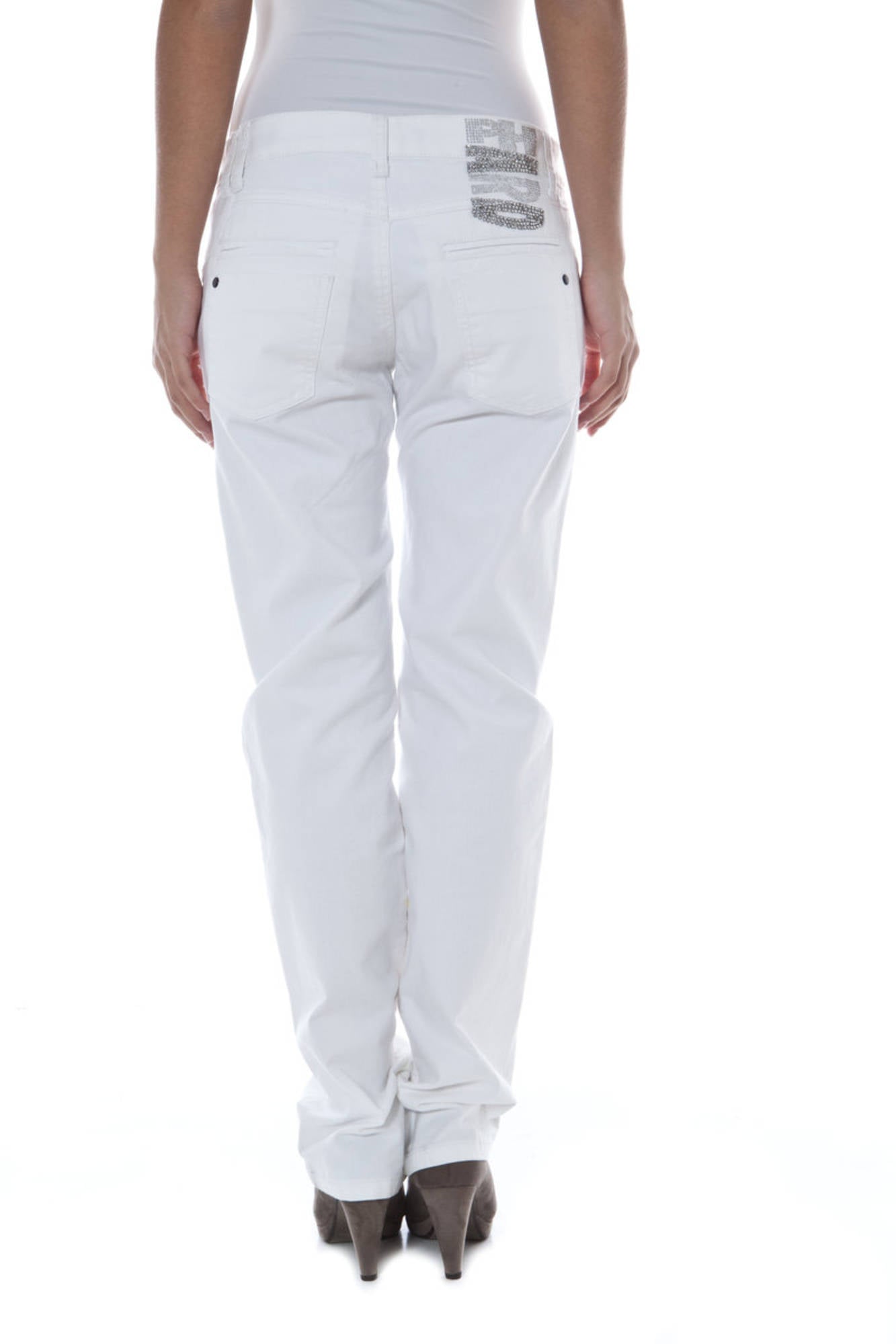 PHARD PANTALONE DONNA BIANCO