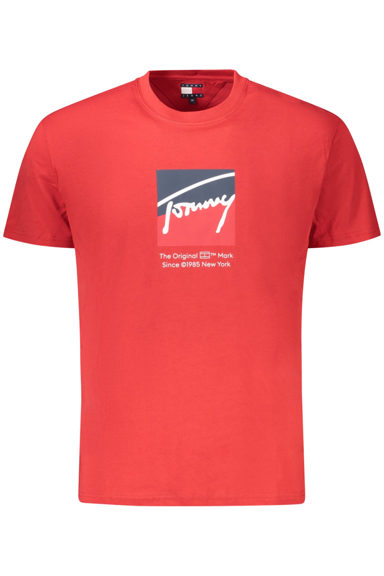 TOMMY HILFIGER T-SHIRT MANICHE CORTE UOMO ROSSO