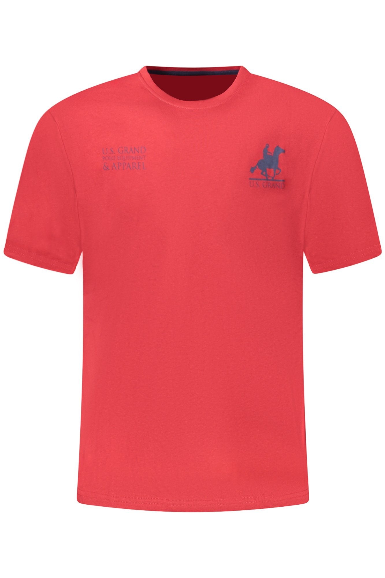 U.S. GRAND T-SHIRT MANICHE CORTE UOMO ROSSO
