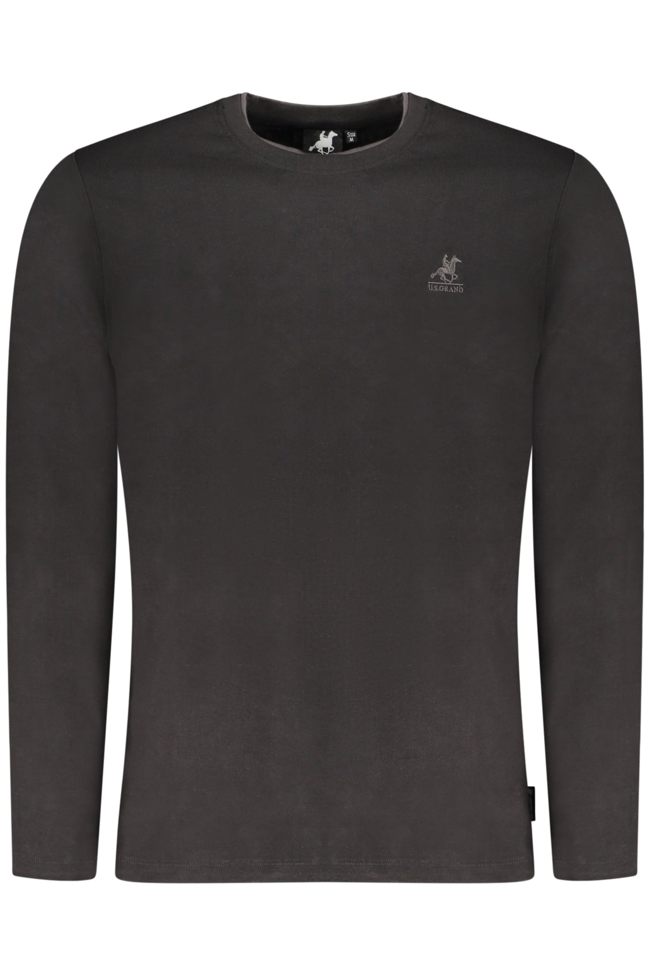 U.S. GRAND T-SHIRT MANICHE LUNGHE UOMO NERO