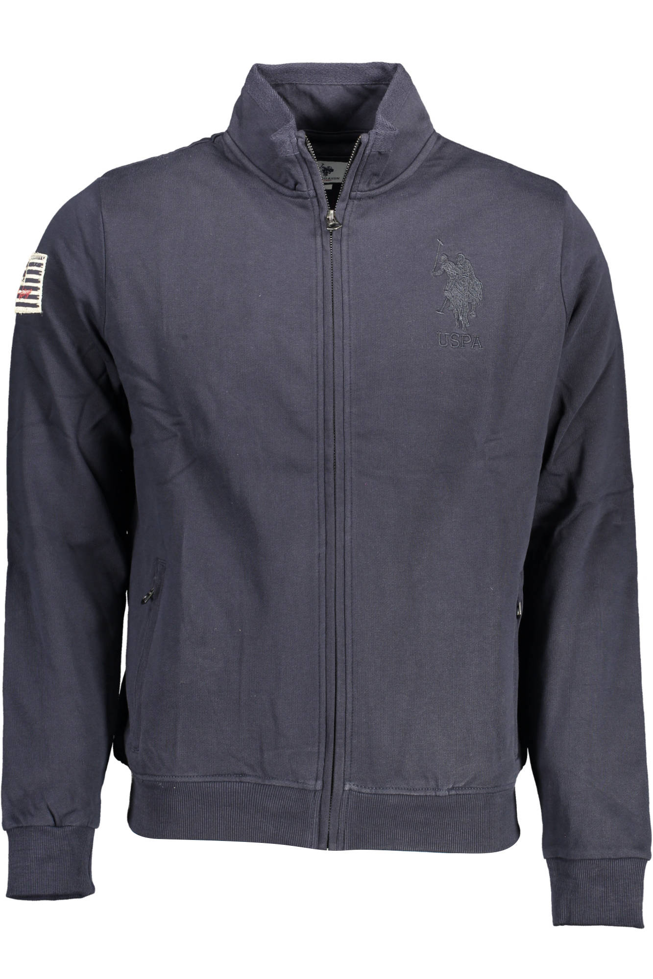 U.S. POLO FELPA CON ZIP UOMO