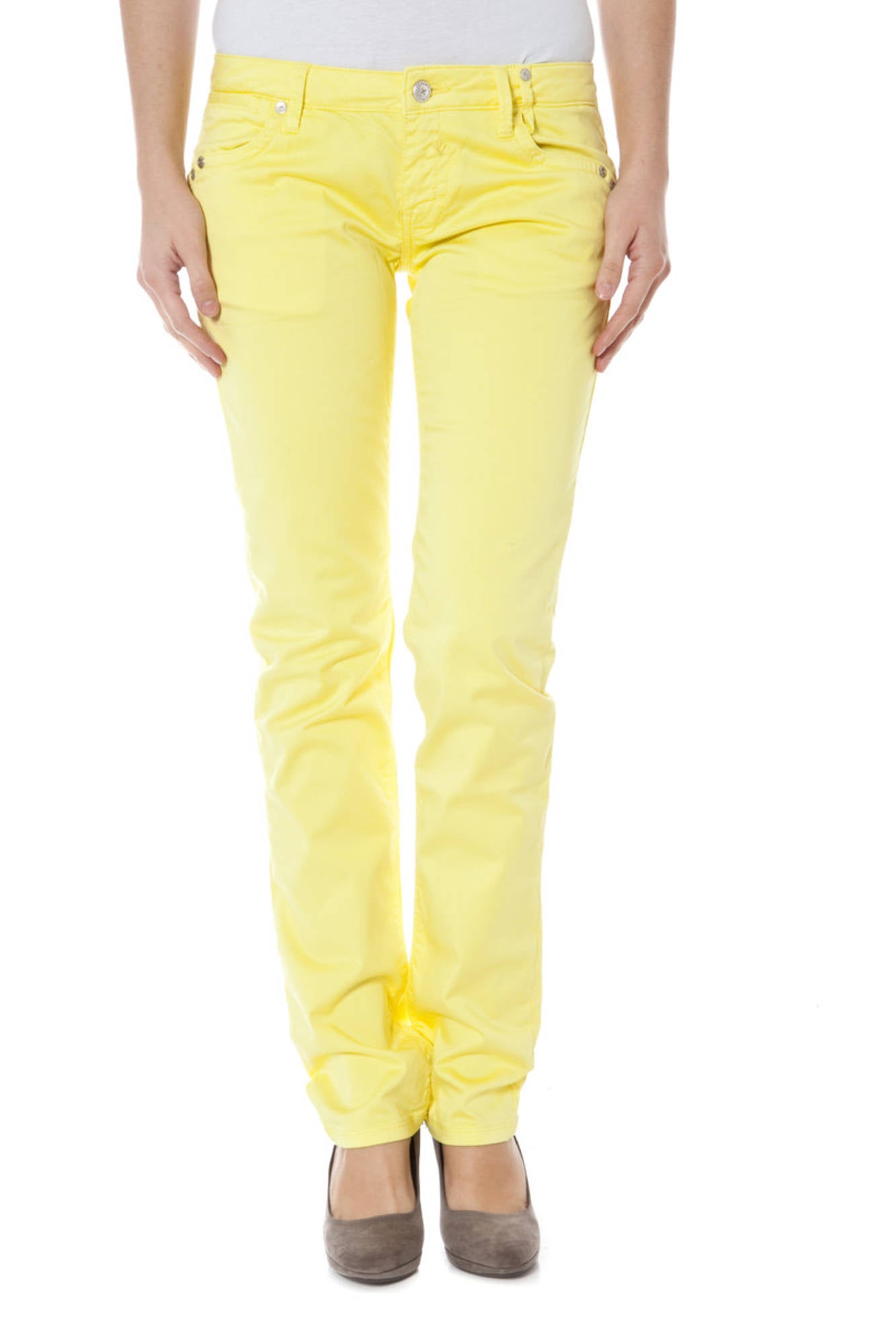 ZUELEMENTS PANTALONE DONNA GIALLO
